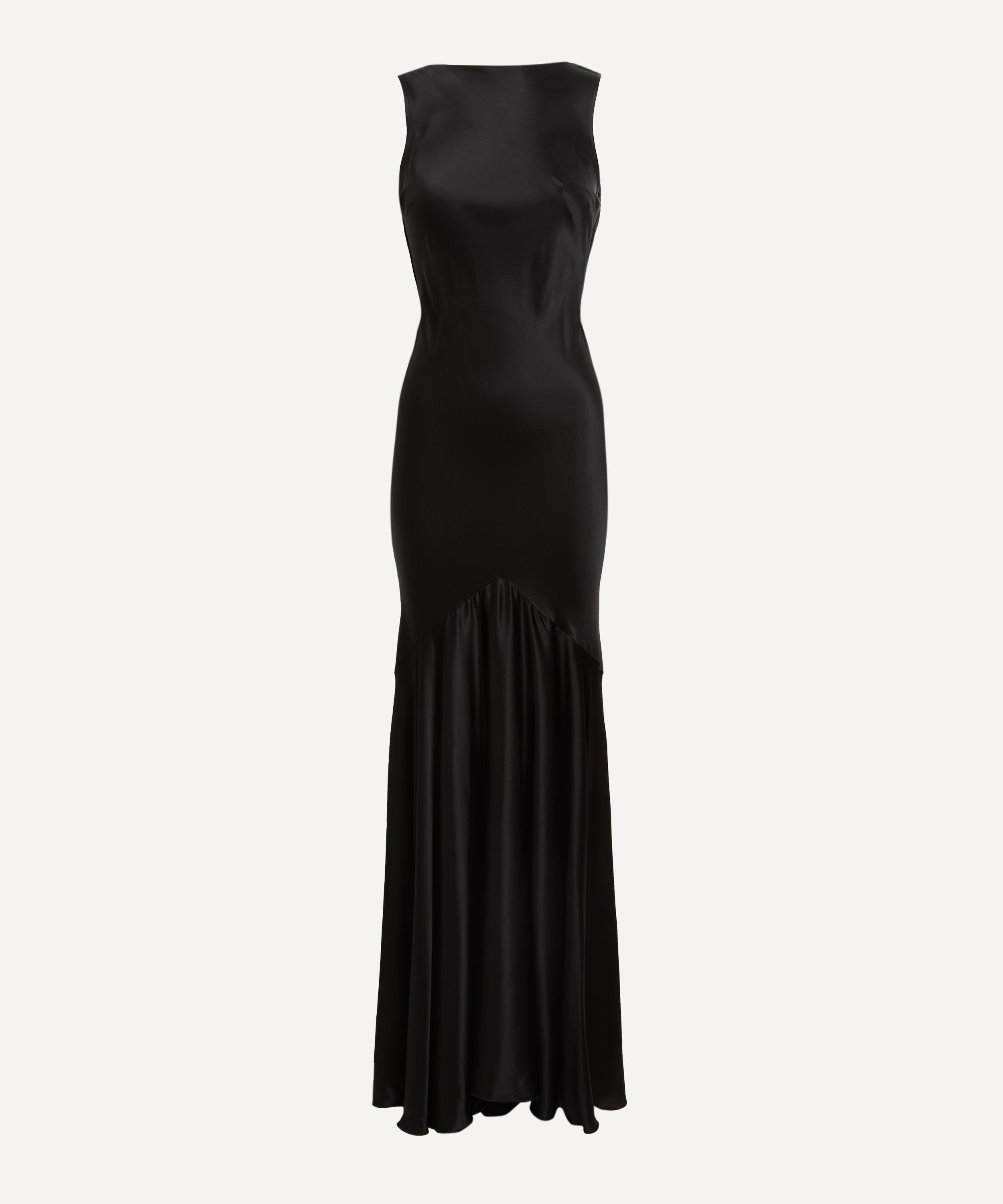 Nina Ricci - Stretch Satin Mermaid Halter Dress image number 0