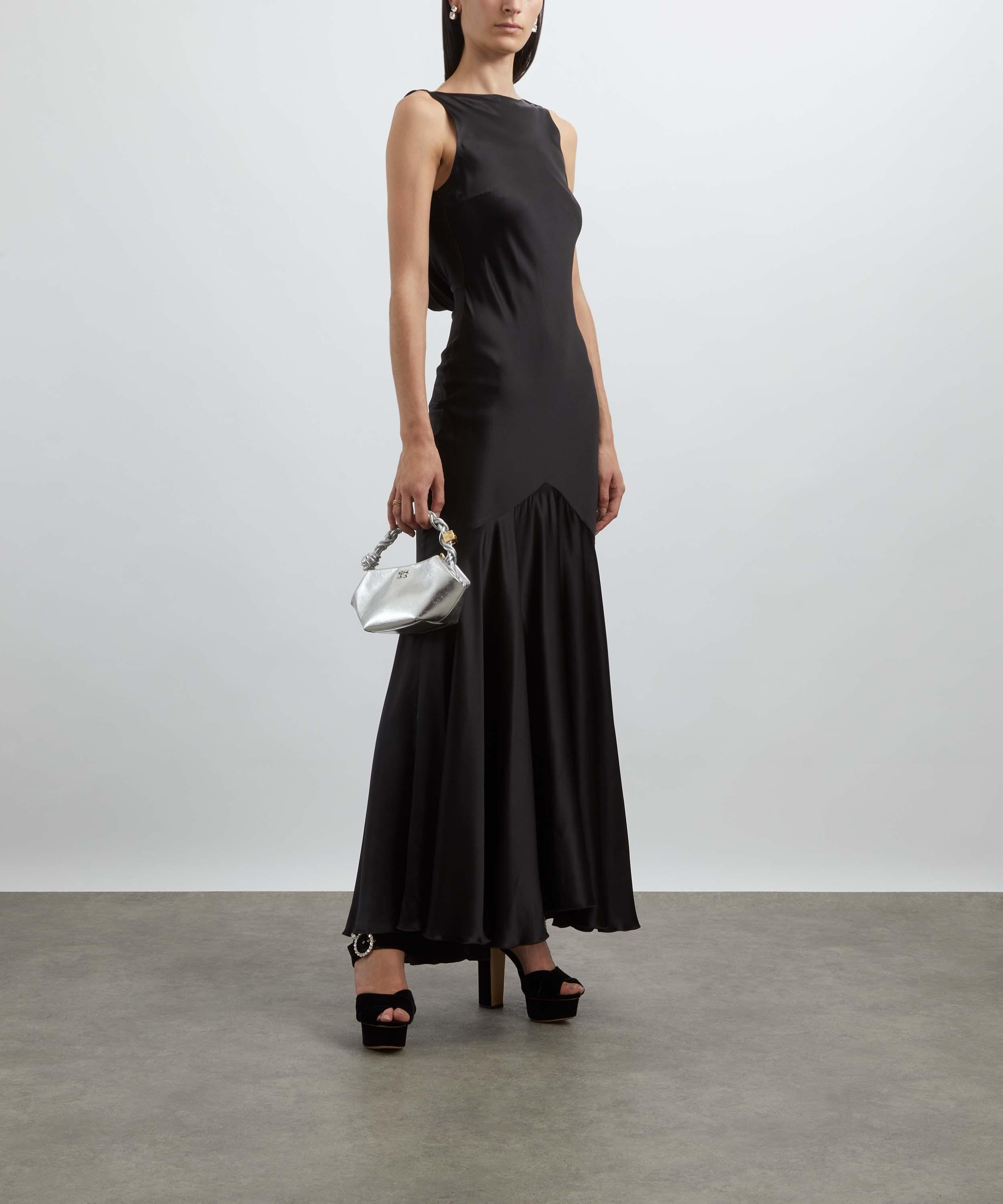 Nina Ricci - Stretch Satin Mermaid Halter Dress image number 1