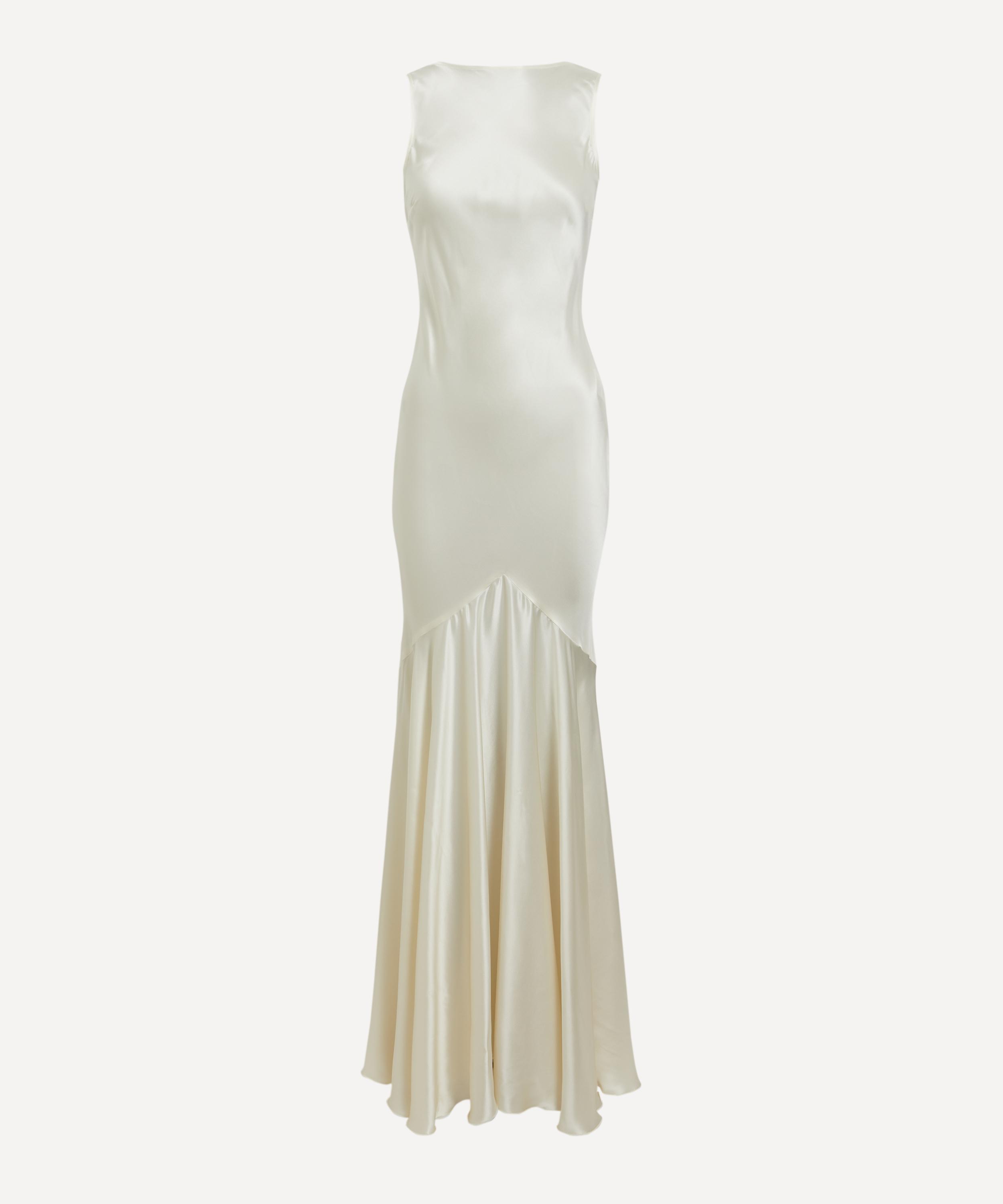 Nina Ricci - Stretch Satin Mermaid Halter Dress image number 0