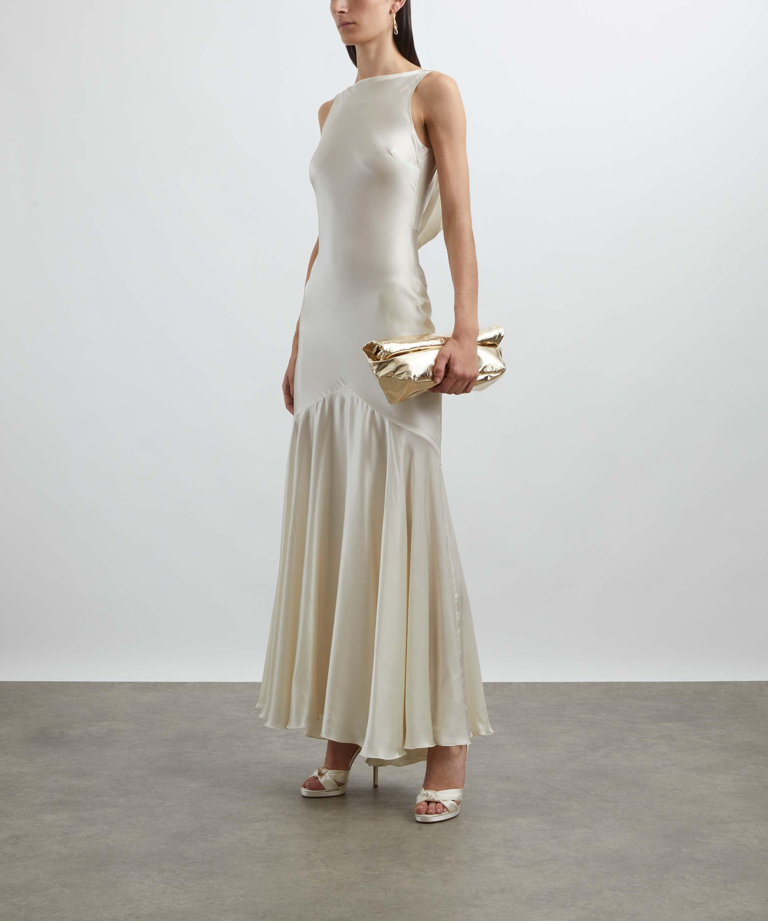Nina Ricci - Stretch Satin Mermaid Halter Dress image number 1