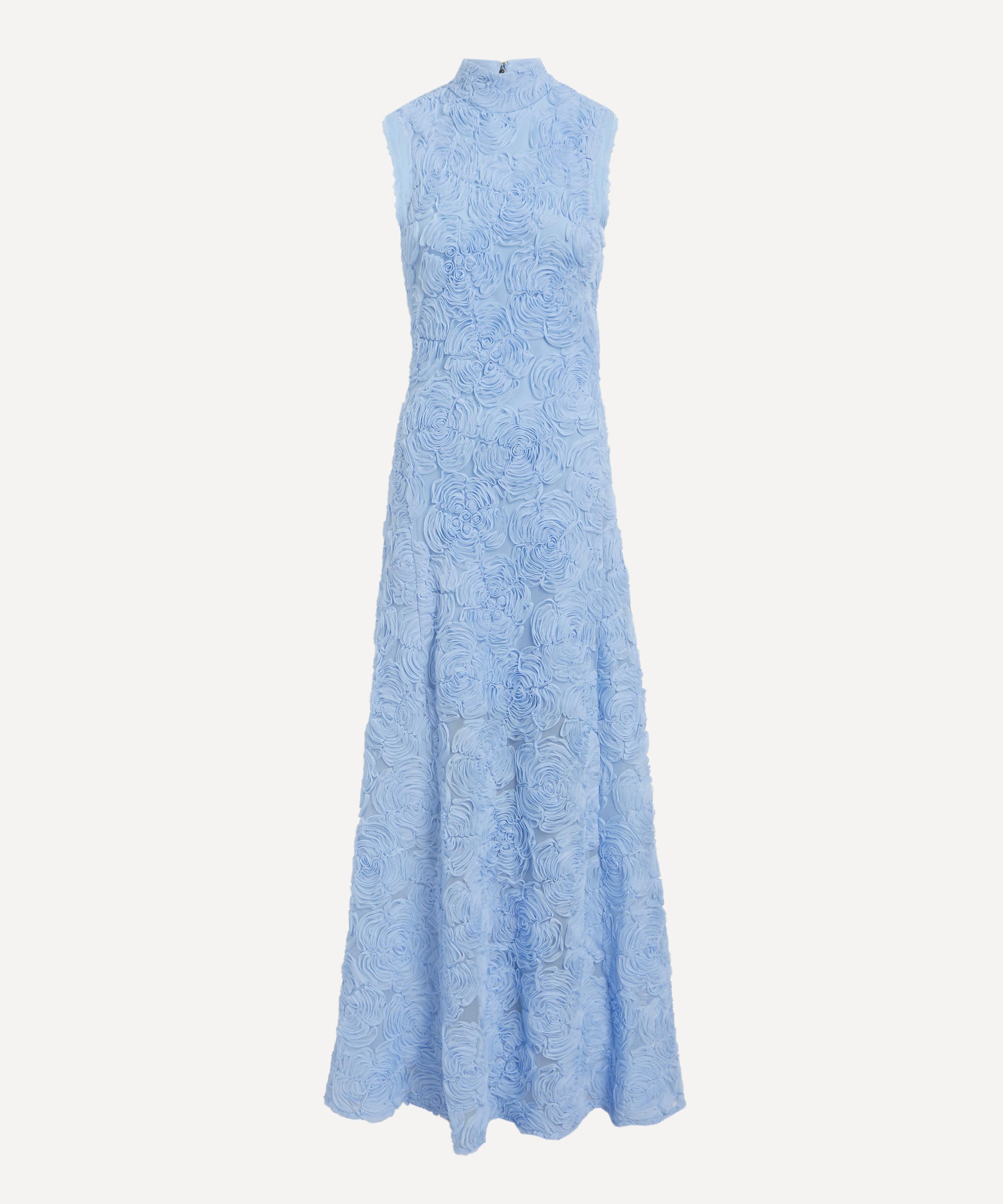 ROTATE Birger Christensen - Flower Mesh Maxi Dress image number 0