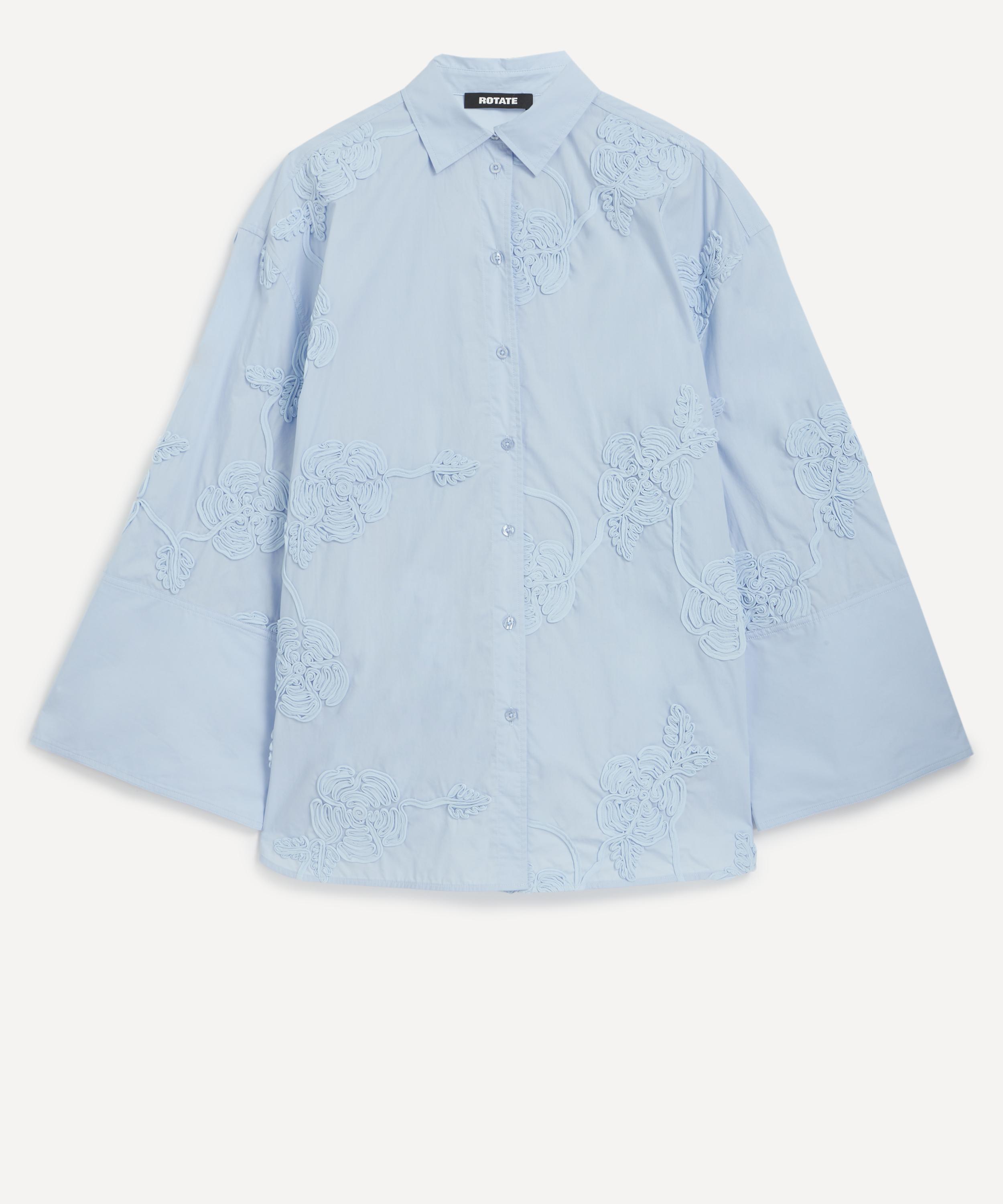 ROTATE Birger Christensen - Oversized Flower Shirt image number 0