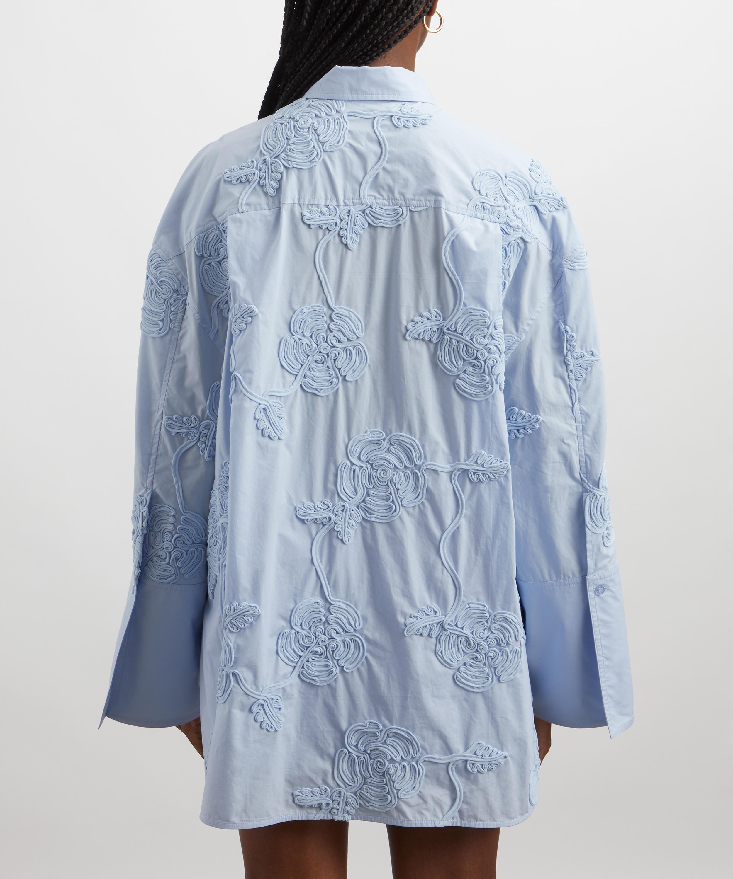 ROTATE Birger Christensen - Oversized Flower Shirt image number 3