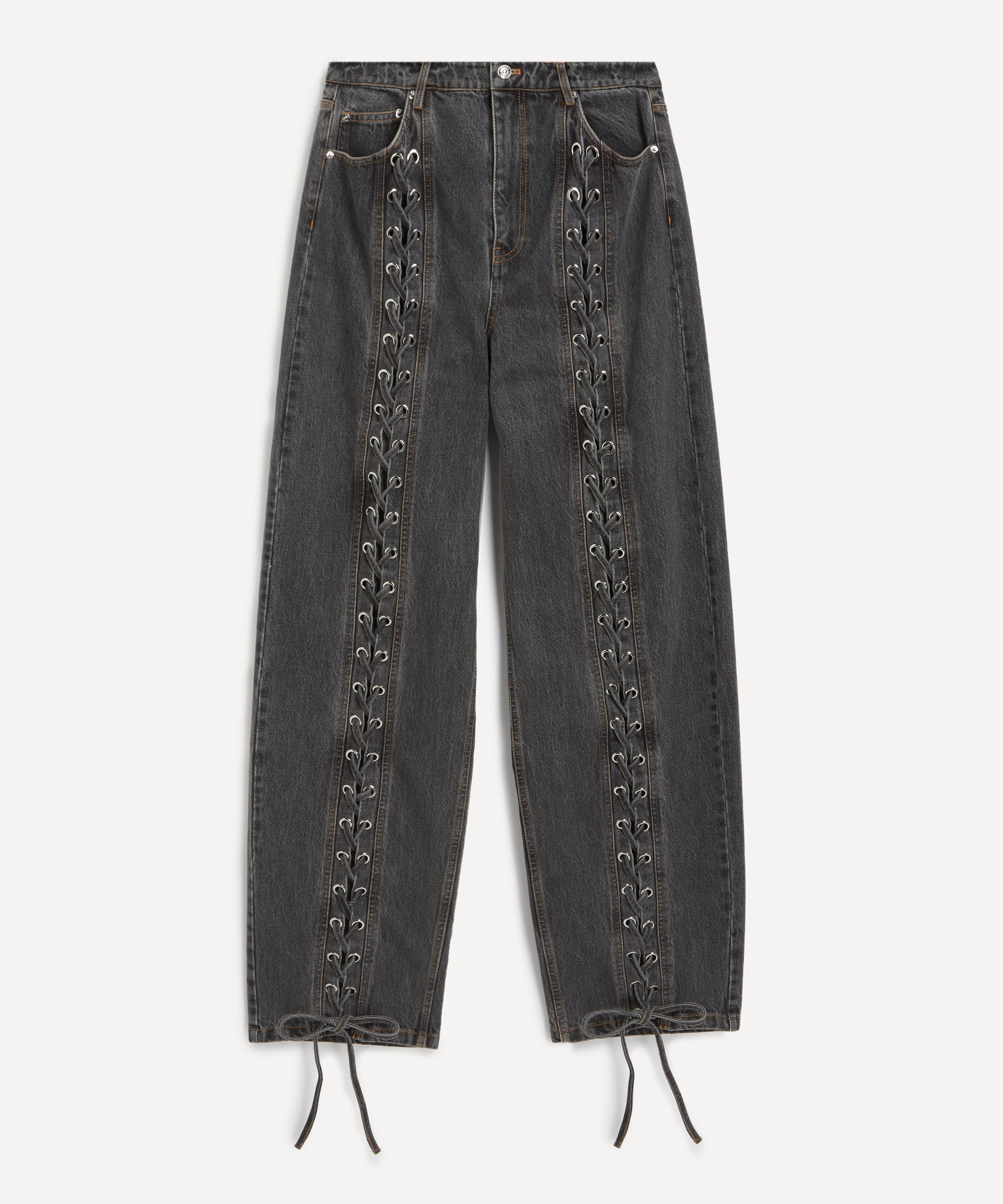 ROTATE Birger Christensen - Laced Dark Grey Jeans image number 0