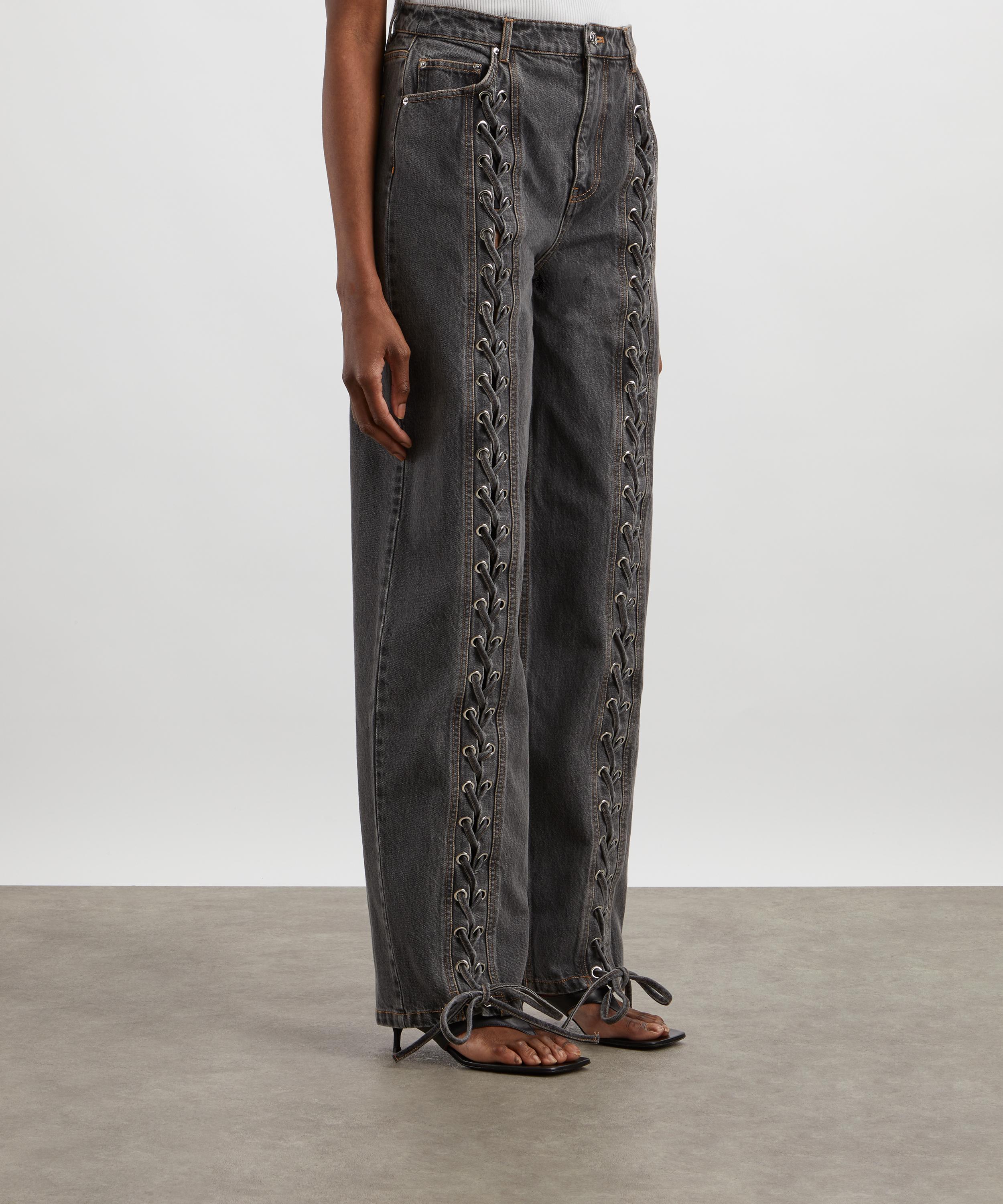 ROTATE Birger Christensen - Laced Dark Grey Jeans image number 2