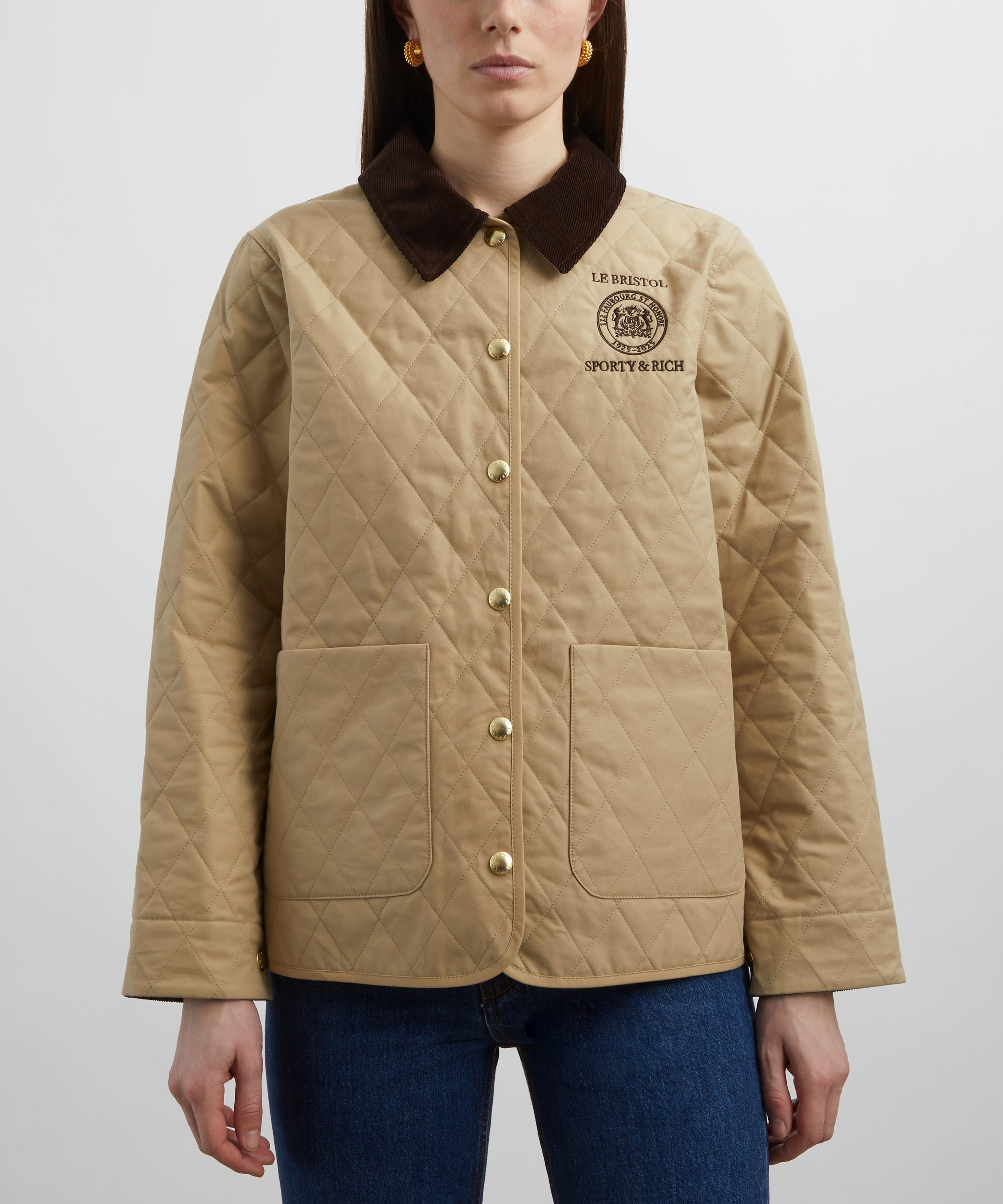 Sporty & Rich - Crest Seal 100th Quilted Jacket image number 2