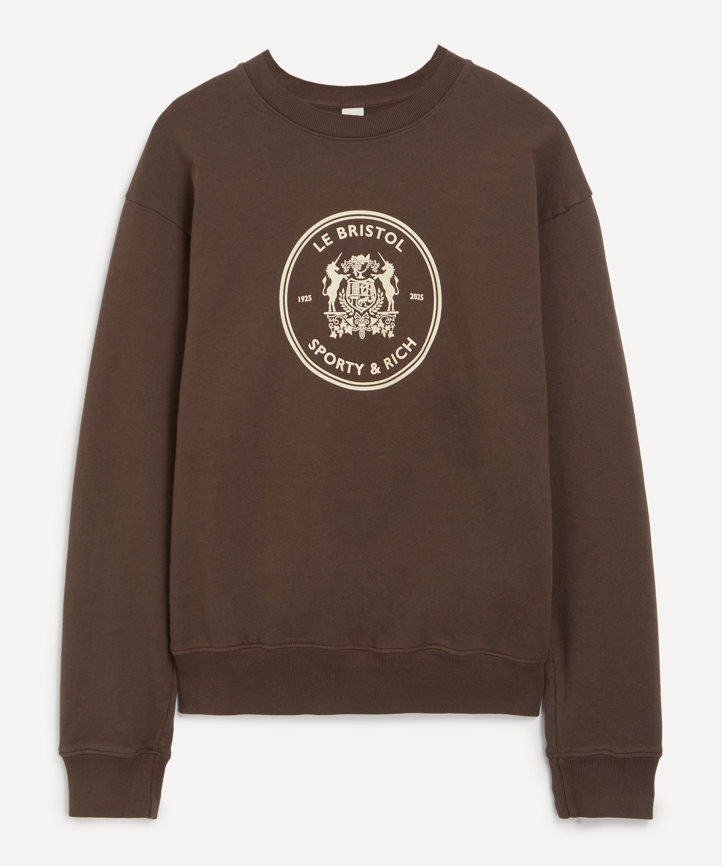 Sporty & Rich - Bristol Crest 100th Crew-Neck Sweatshirt