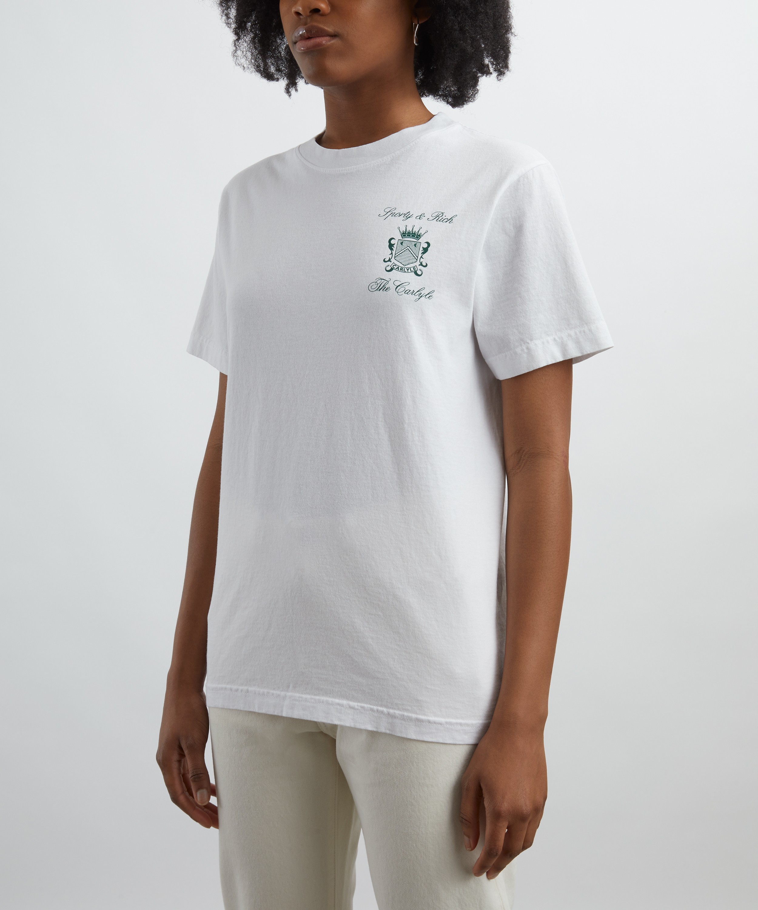 Sporty & Rich - Carlyle Crest T-Shirt image number 2