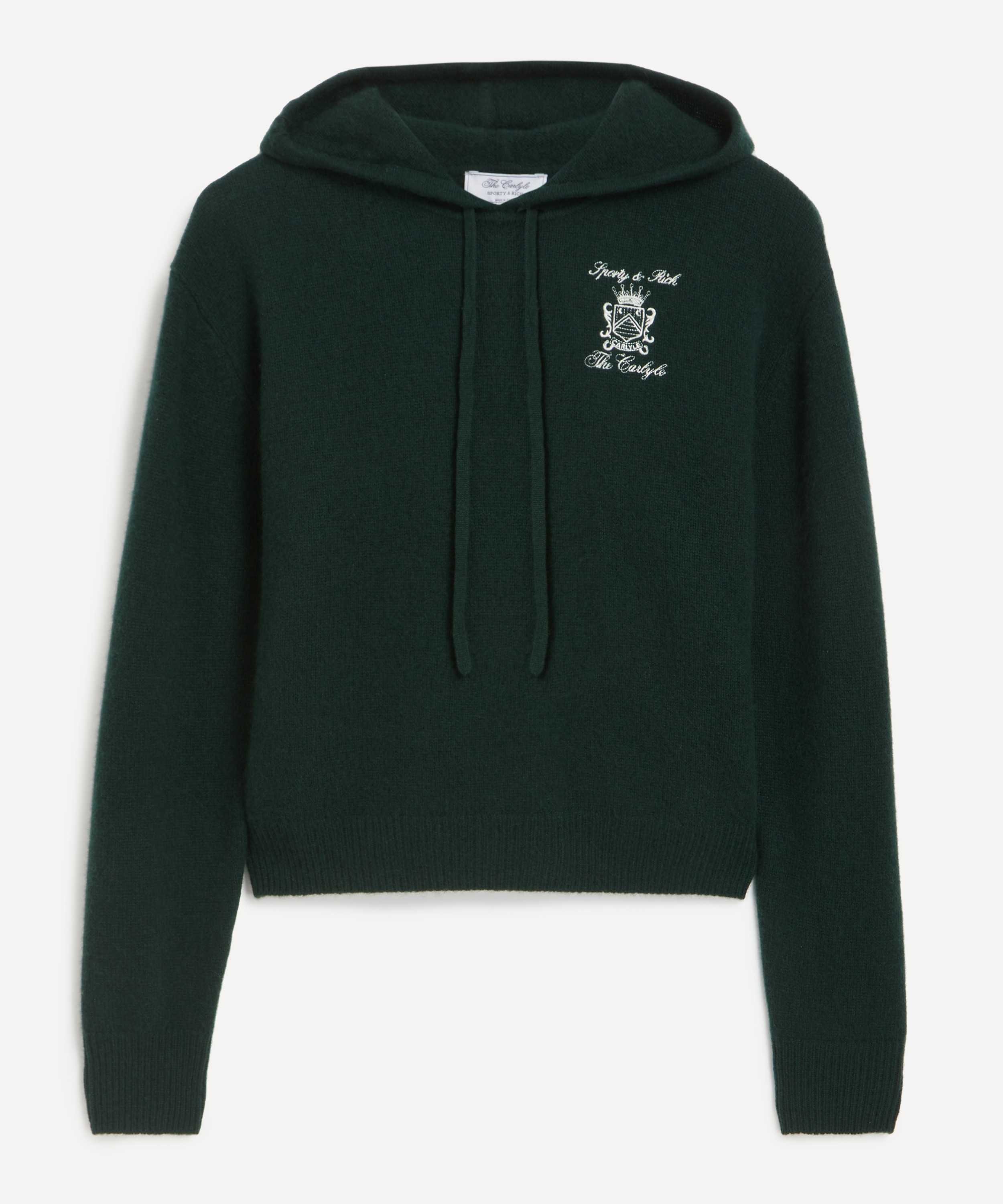 Sporty & Rich - Carlyle Crest Cashmere Hoodie image number 0