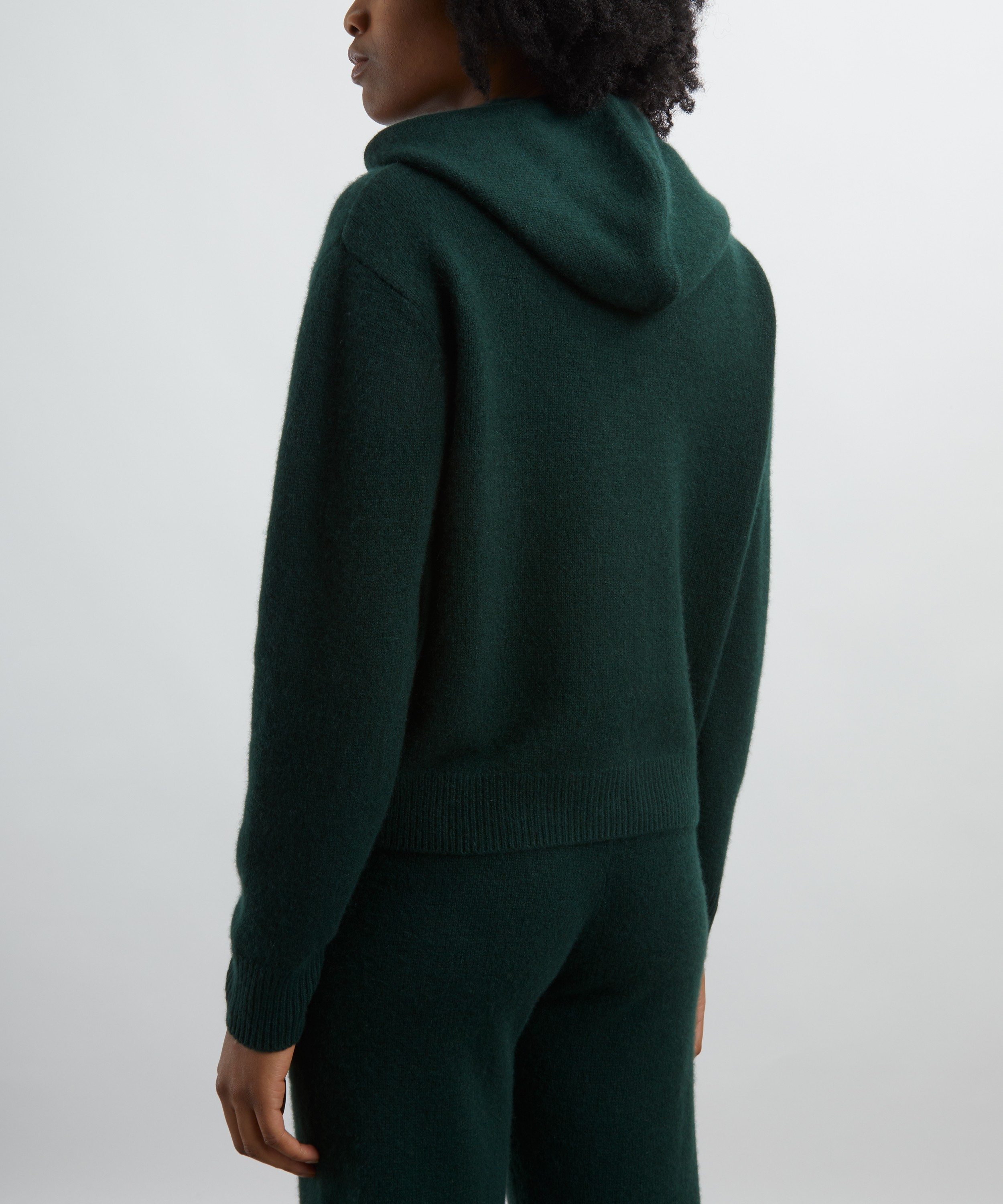 Sporty & Rich - Carlyle Crest Cashmere Hoodie image number 3