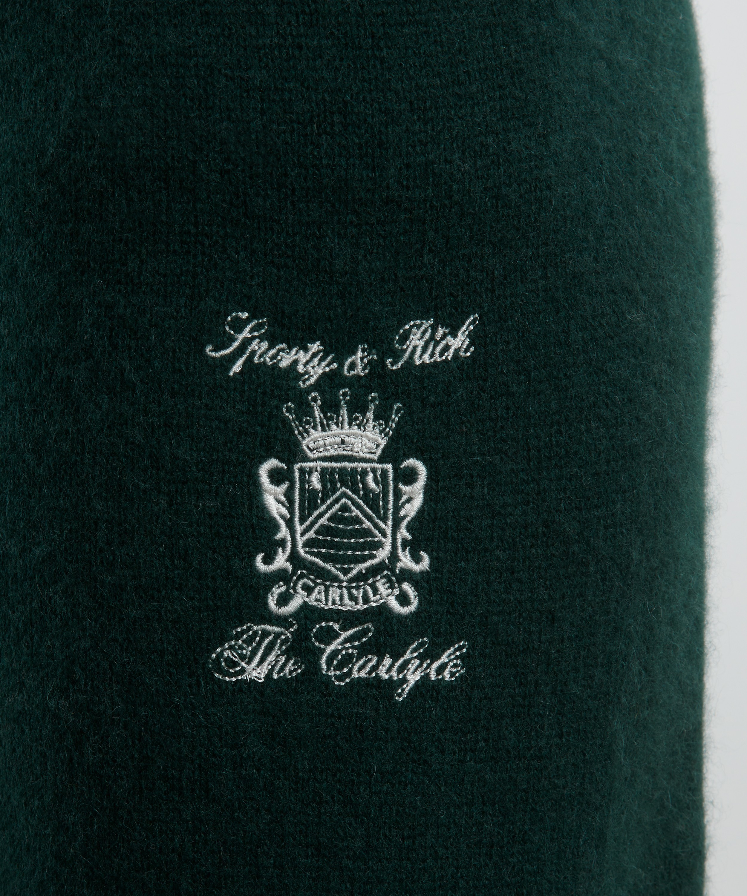 Sporty & Rich - Carlyle Crest Cashmere Trousers image number 4