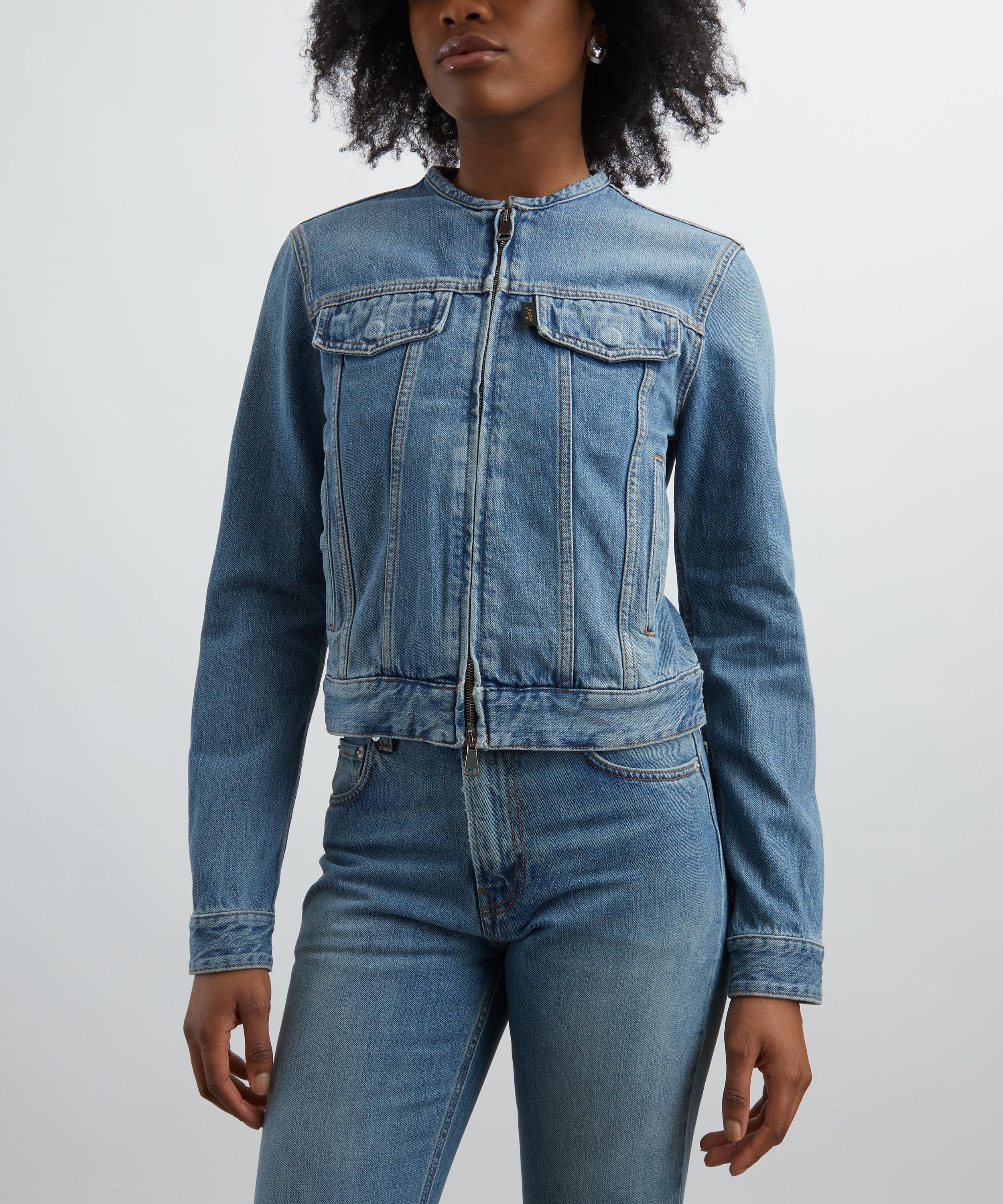 HAIKURE - Jena Zipped Denim Jacket image number 2