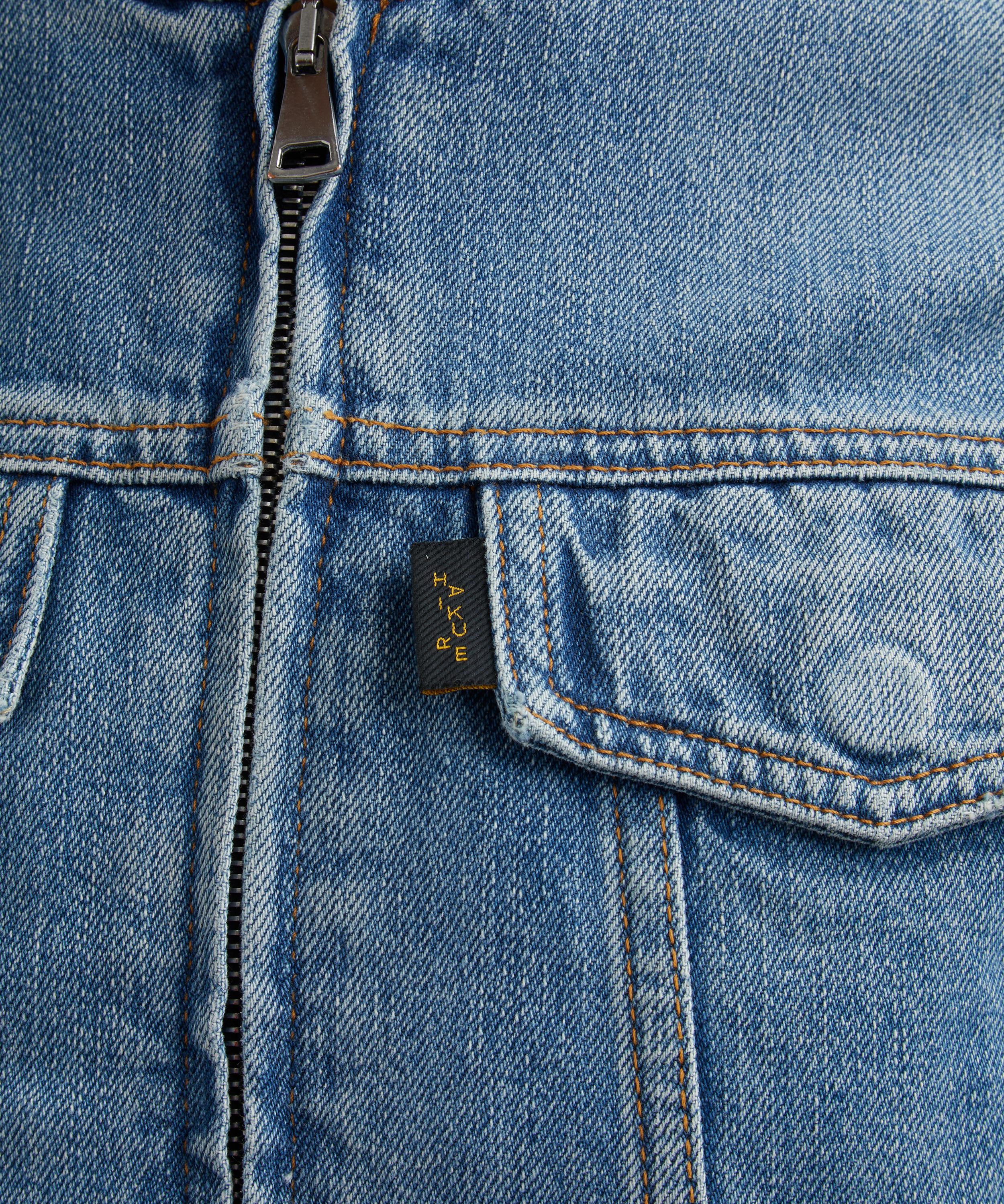 HAIKURE - Jena Zipped Denim Jacket image number 4