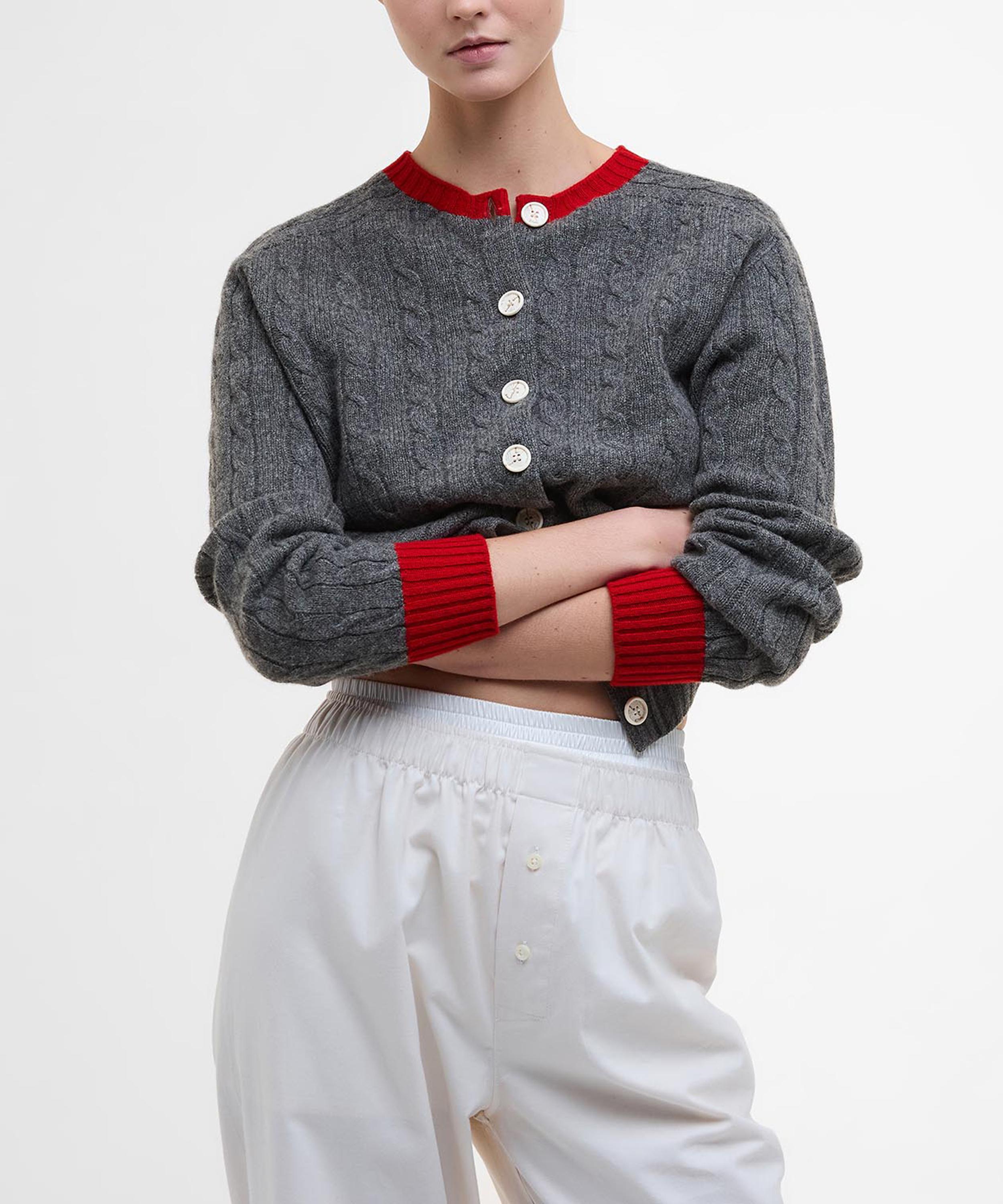 Barbour - x The Edit by Alexa Chung Sammie Knitted Cardigan image number 1