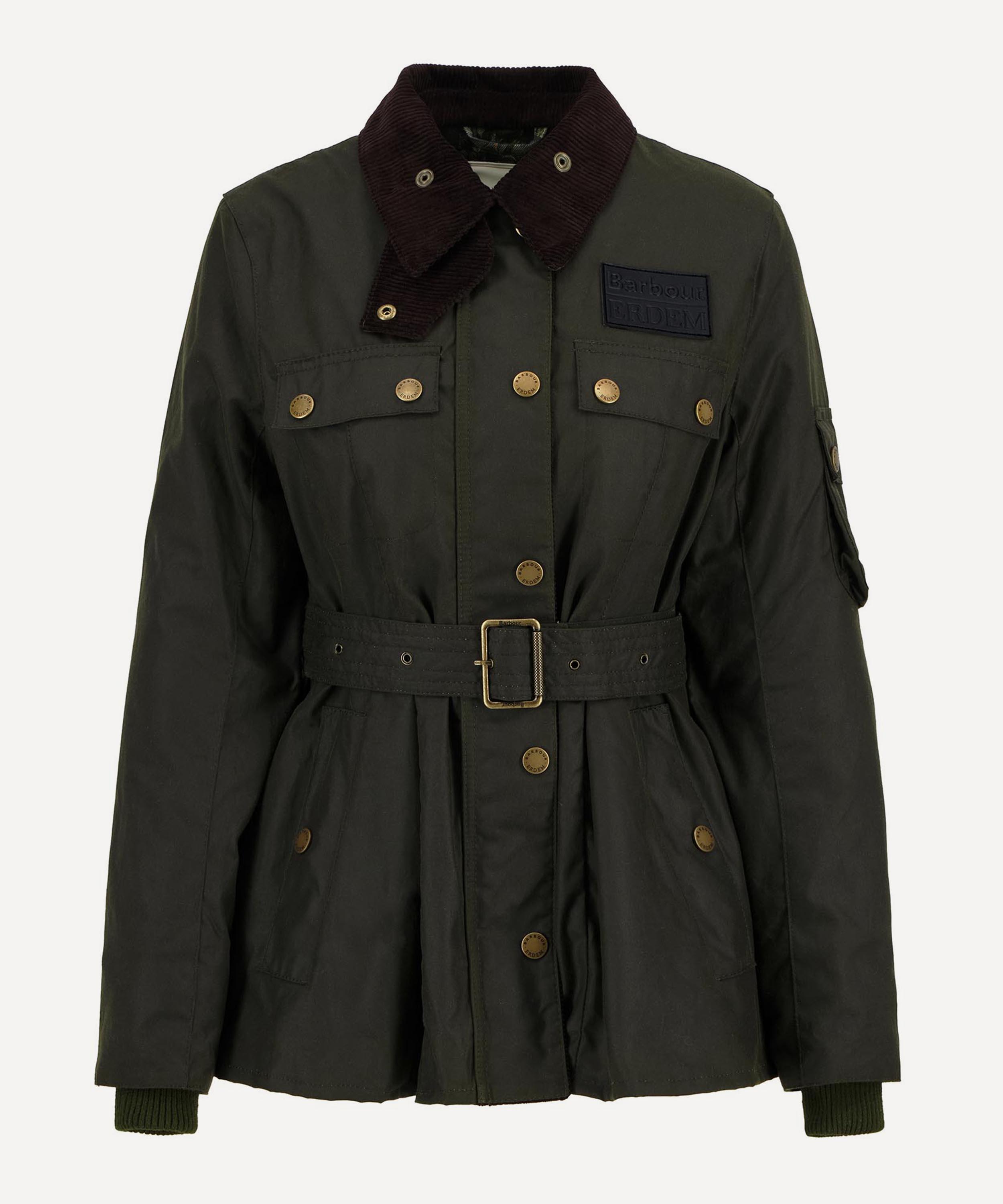 Barbour - x ERDEM Archive Olive Constance Waxed Jacket