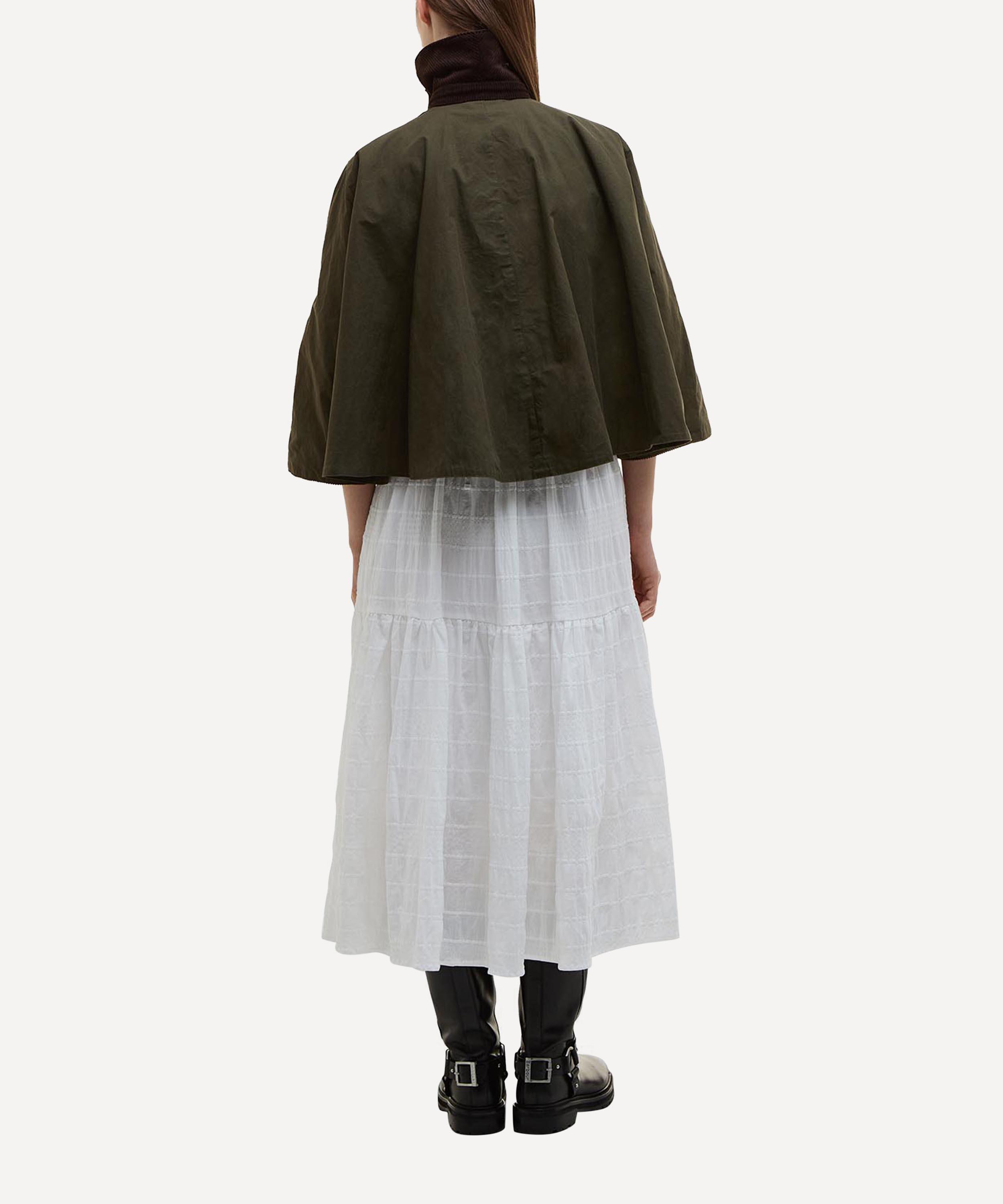 Barbour - x ERDEM Reversible Clover Showerproof Cape image number 2