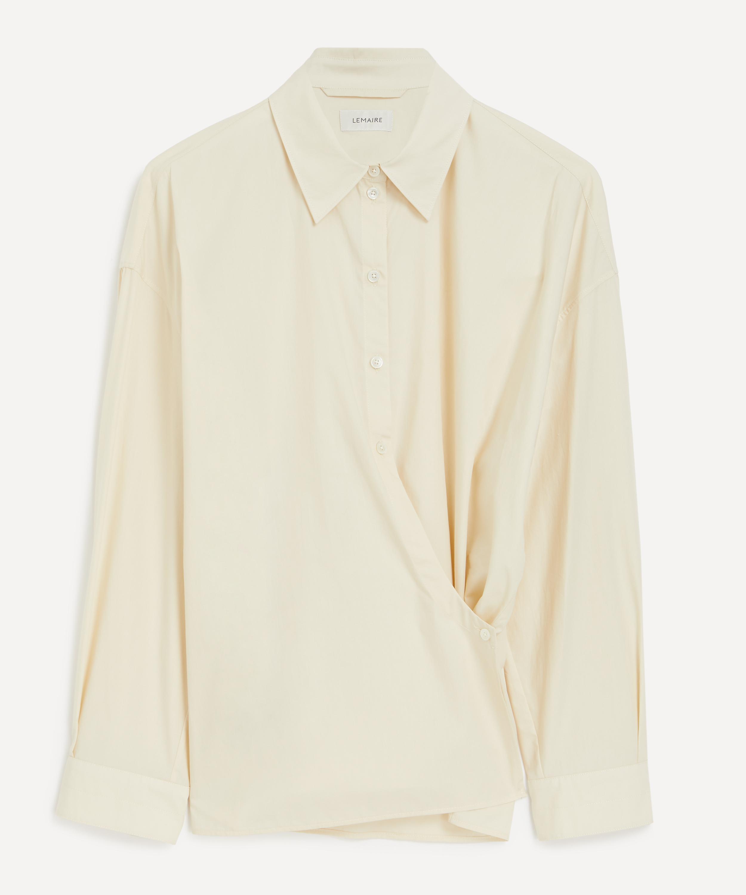 Lemaire - Silk Straight Collar Twisted Shirt image number 0