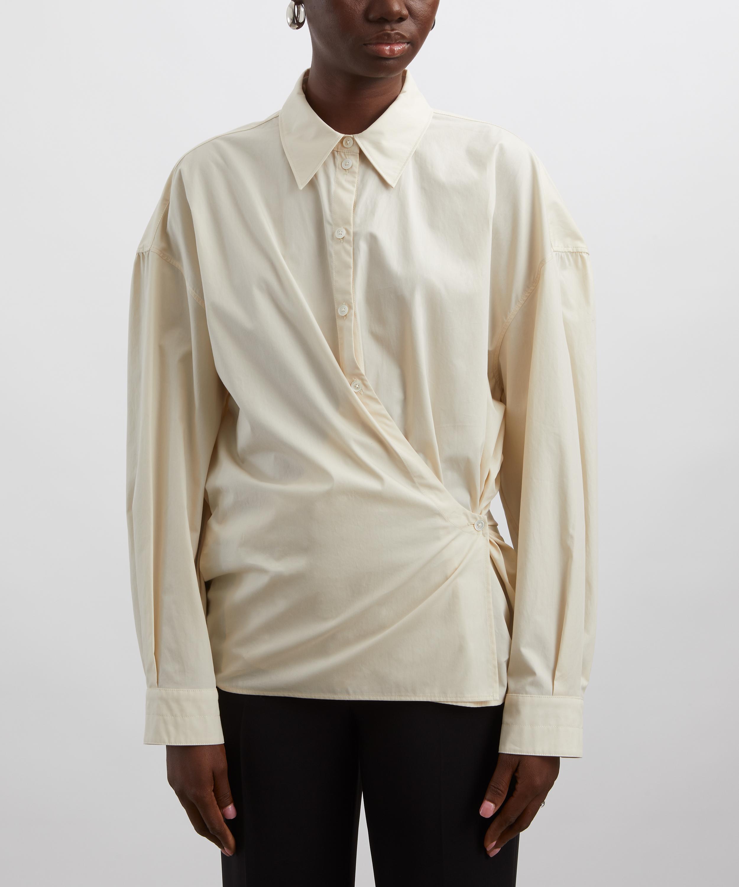 Lemaire - Silk Straight Collar Twisted Shirt image number 2