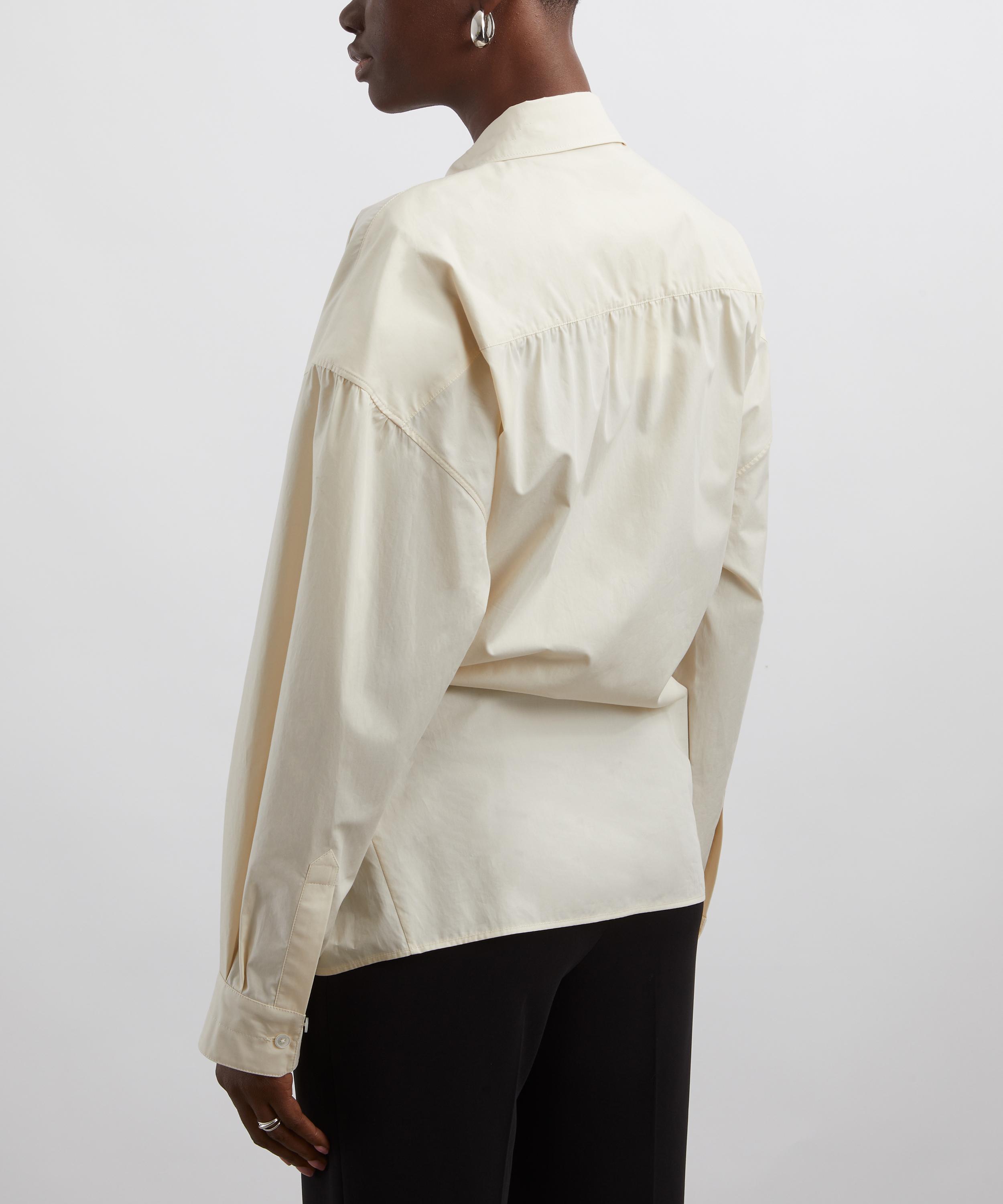 Lemaire - Silk Straight Collar Twisted Shirt image number 3
