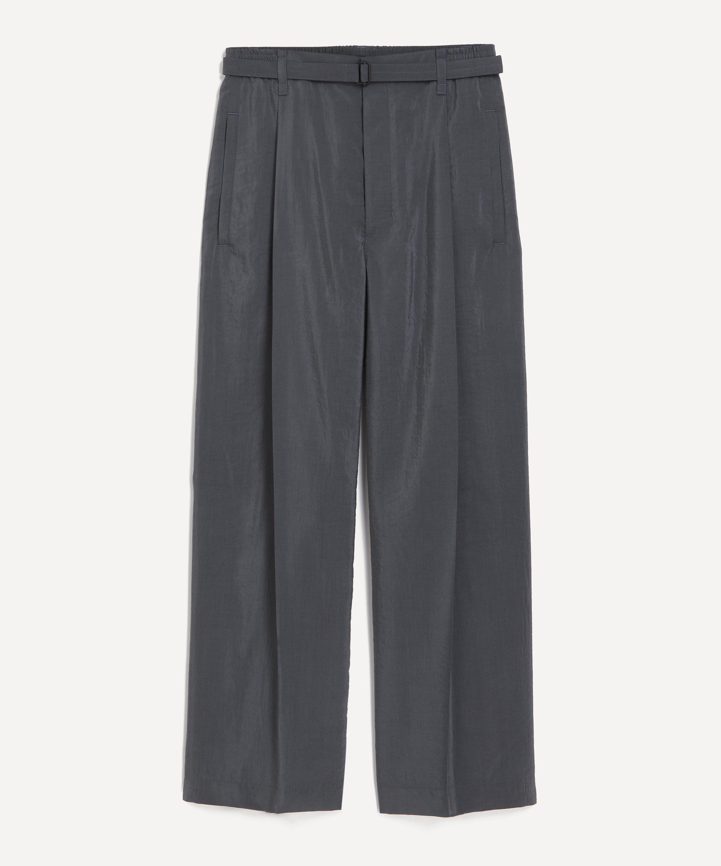 Lemaire - Belted Relaxed Silk Trousers image number 0