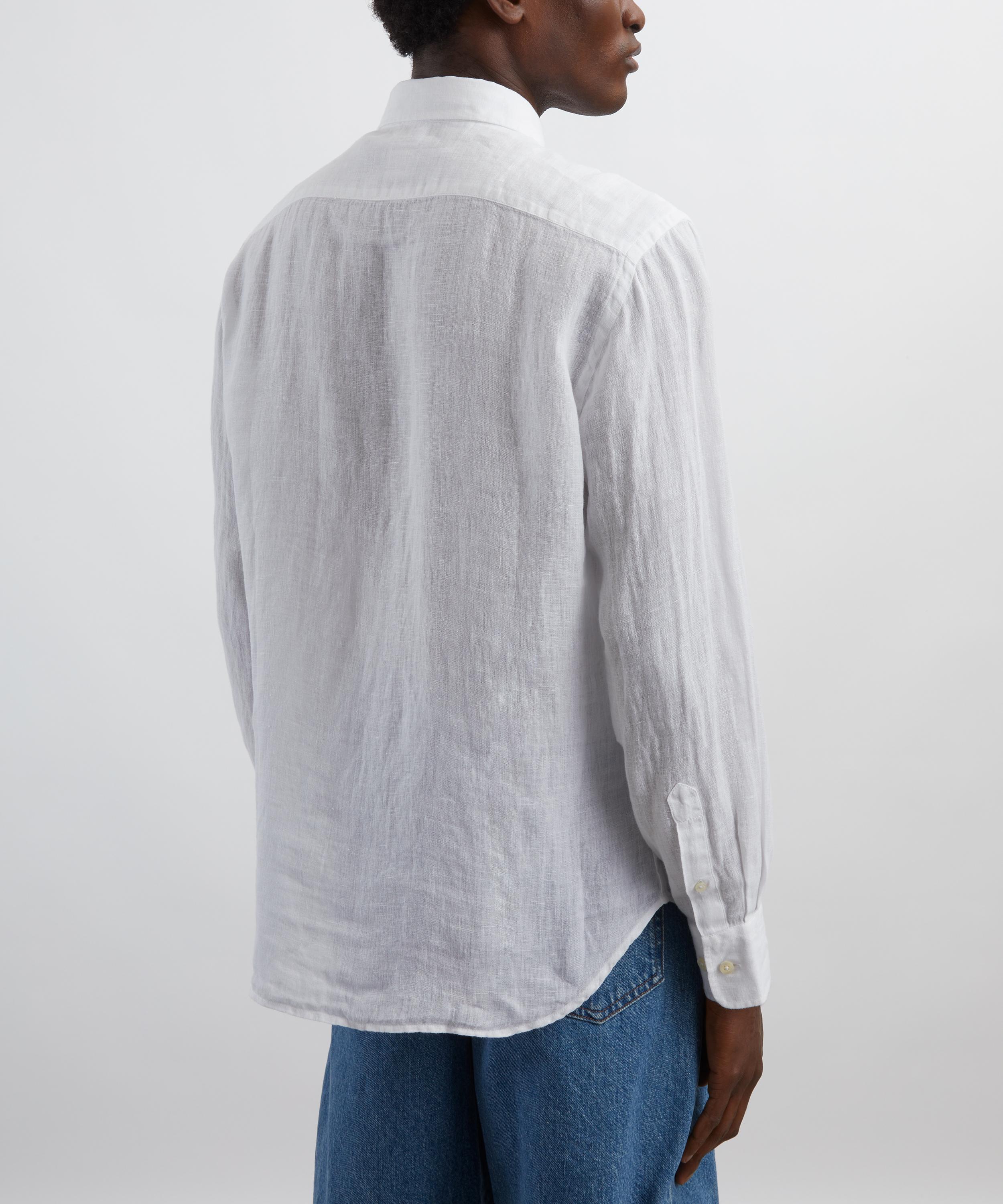 120% Lino - Slim Fit Linen Shirt image number 3