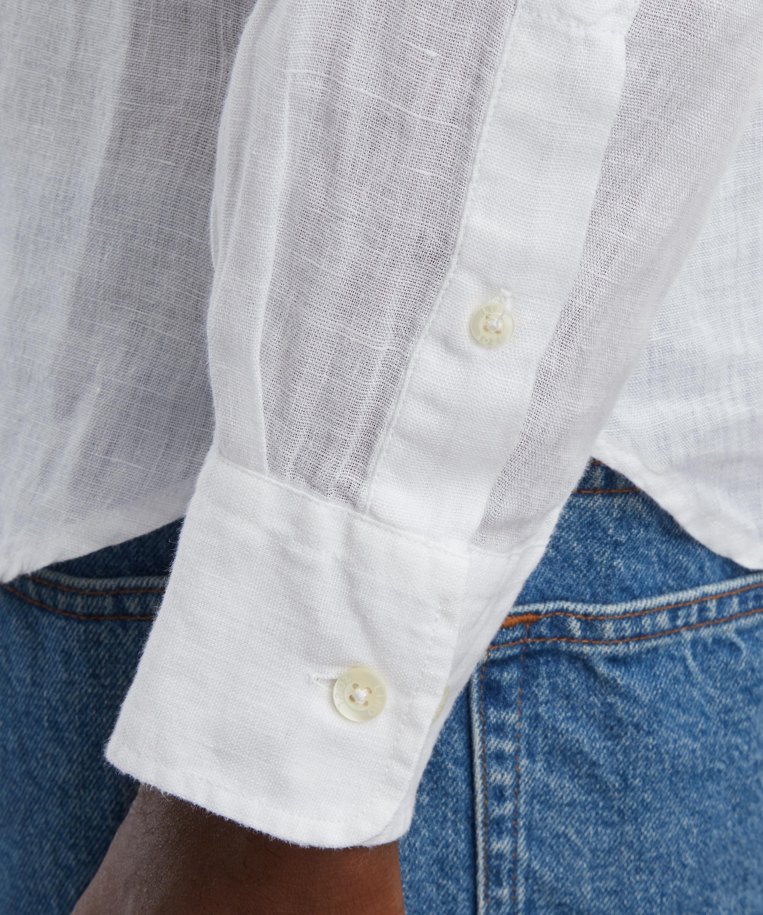 120% Lino - Slim Fit Linen Shirt image number 4