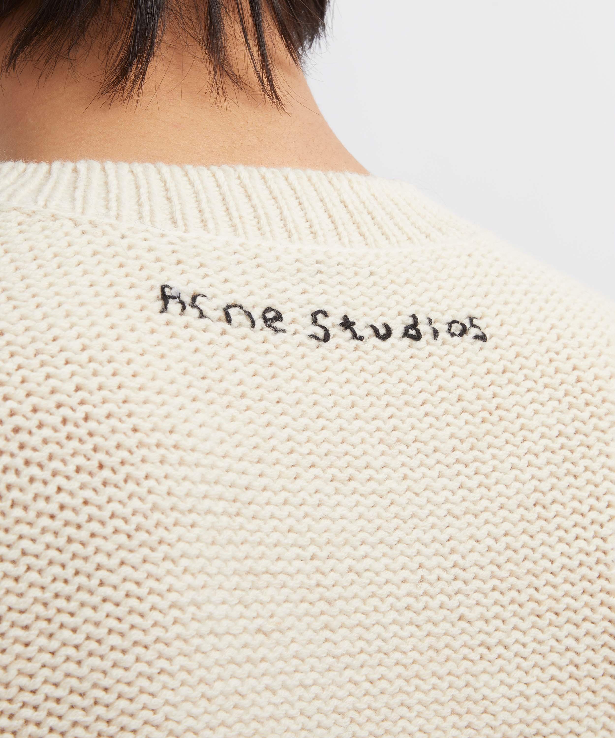 Acne Studios - Distressed Breton Stripe Jumper image number 4