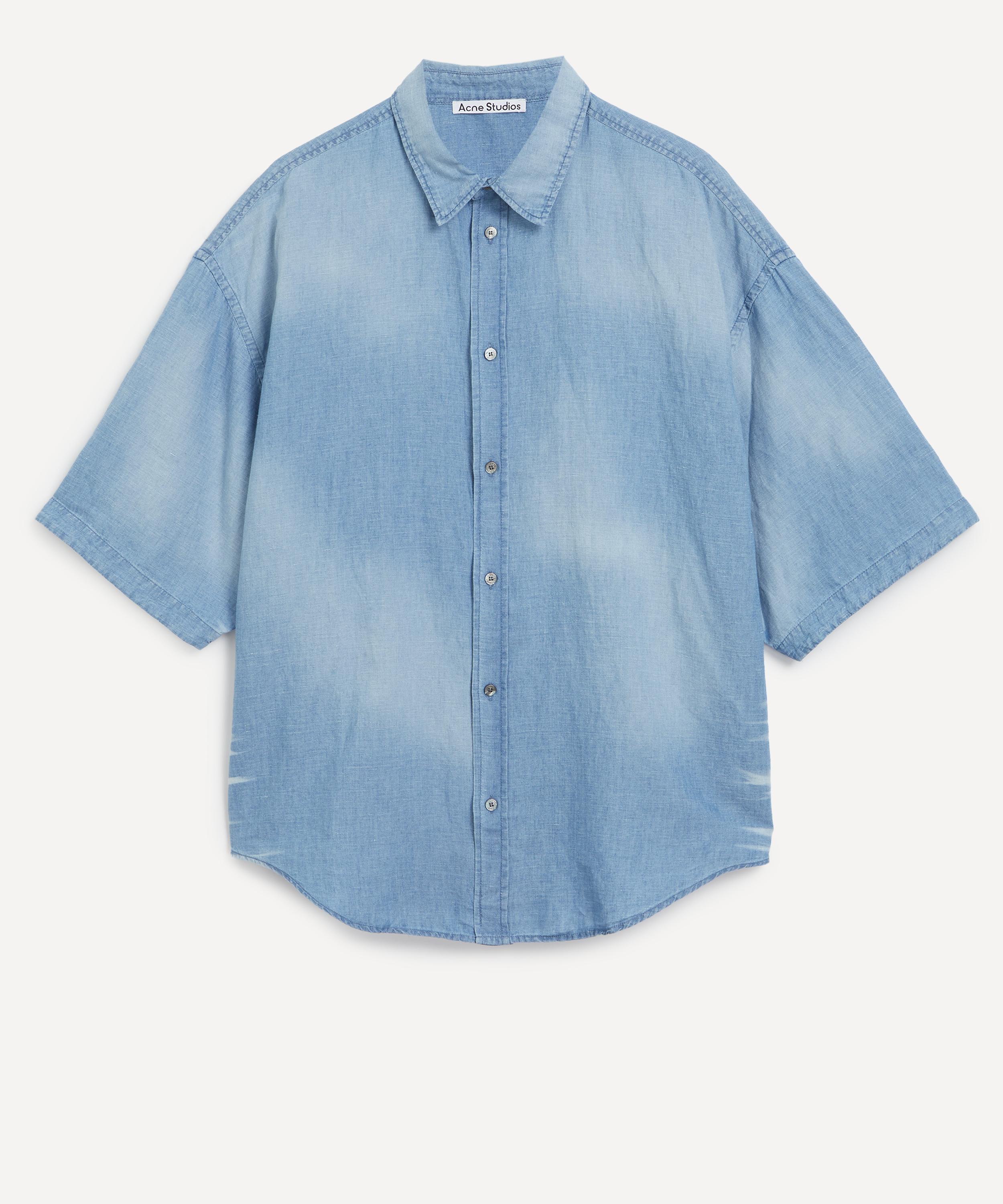 Acne Studios - Logo Stamp Denim Button-Up Shirt image number 0
