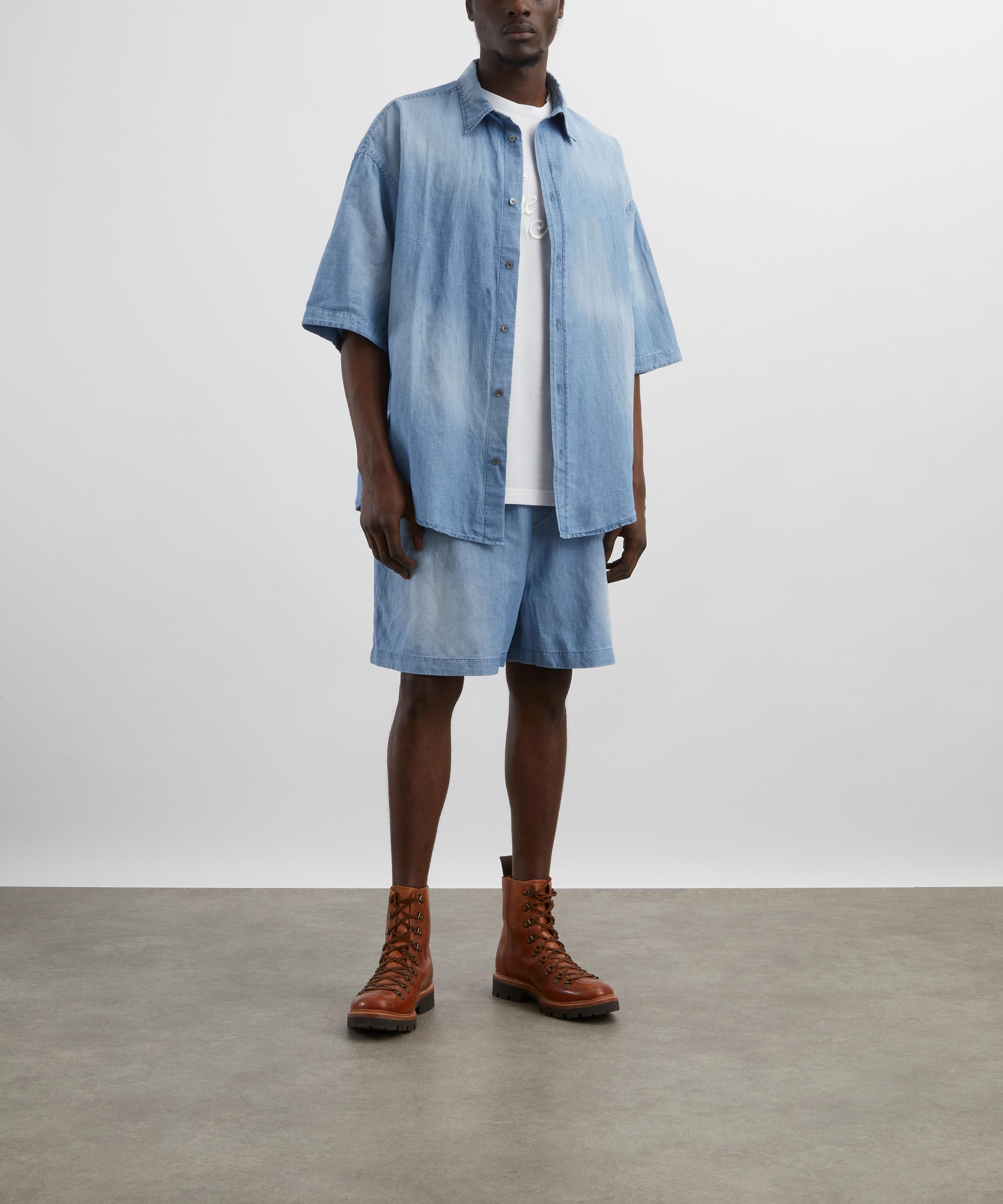 Acne Studios - Logo Stamp Denim Button-Up Shirt image number 1