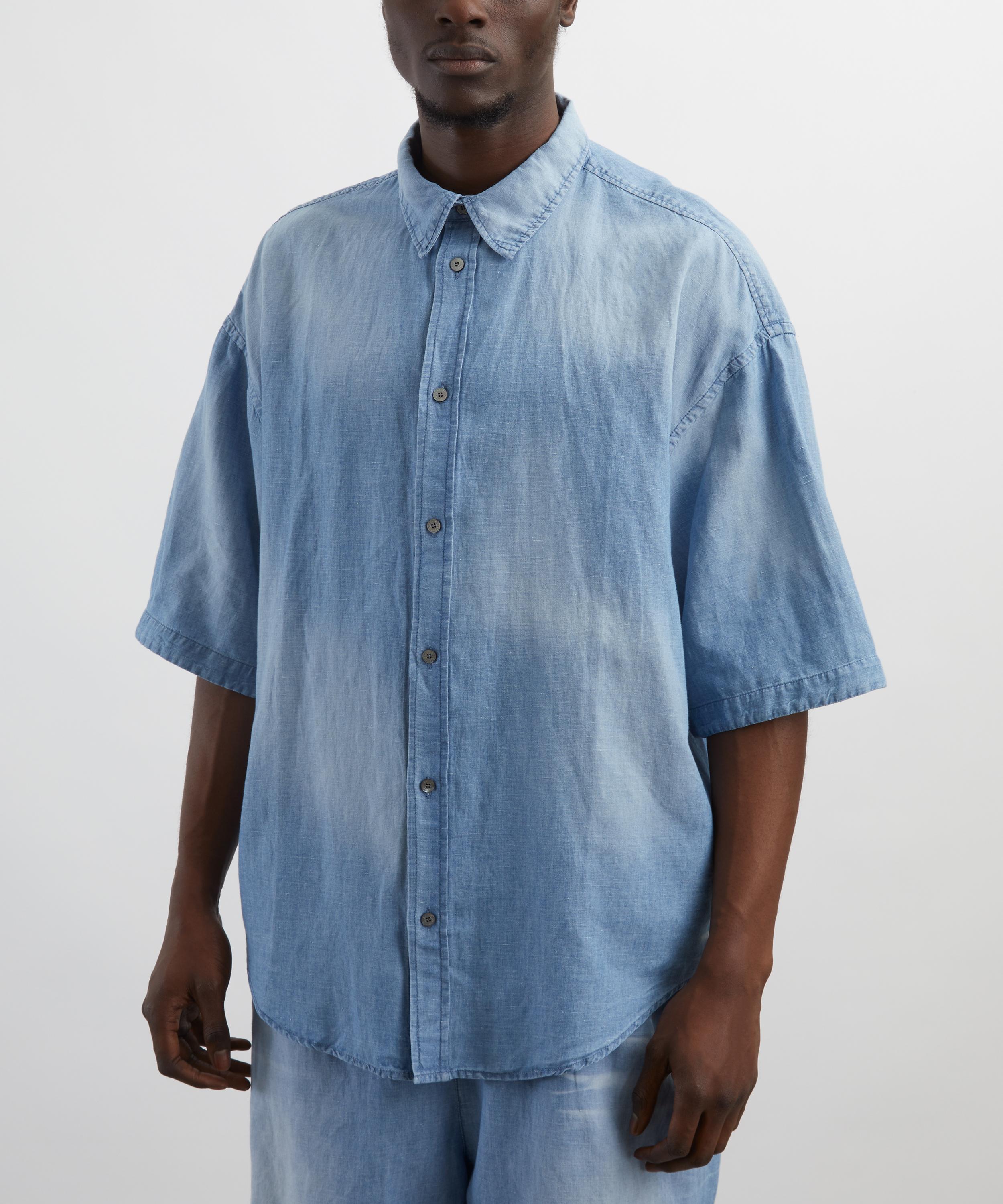 Acne Studios - Logo Stamp Denim Button-Up Shirt image number 2