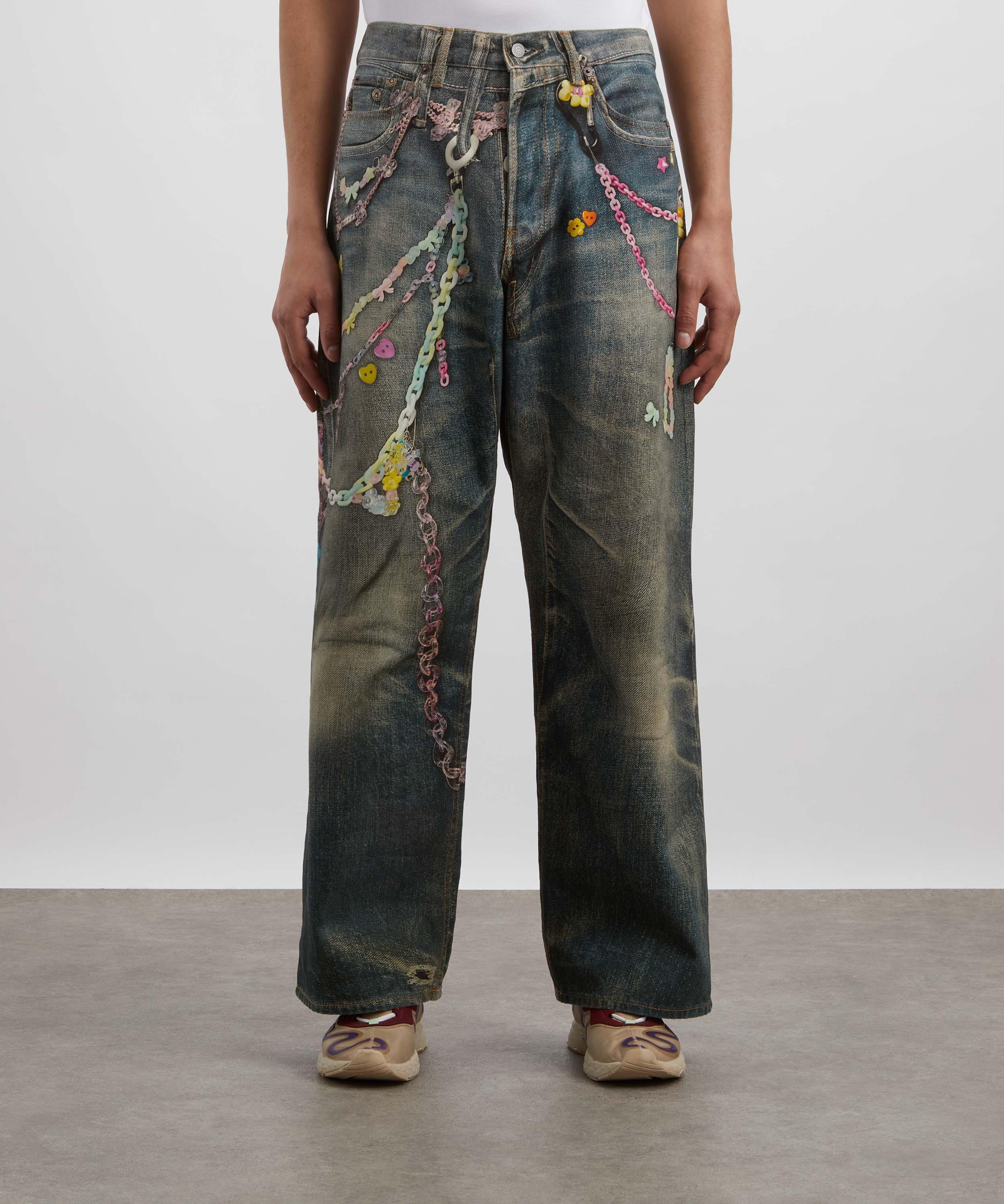 Acne Studios - Baggy Fit 1981M Trompe L'Oeil Jeans image number 2