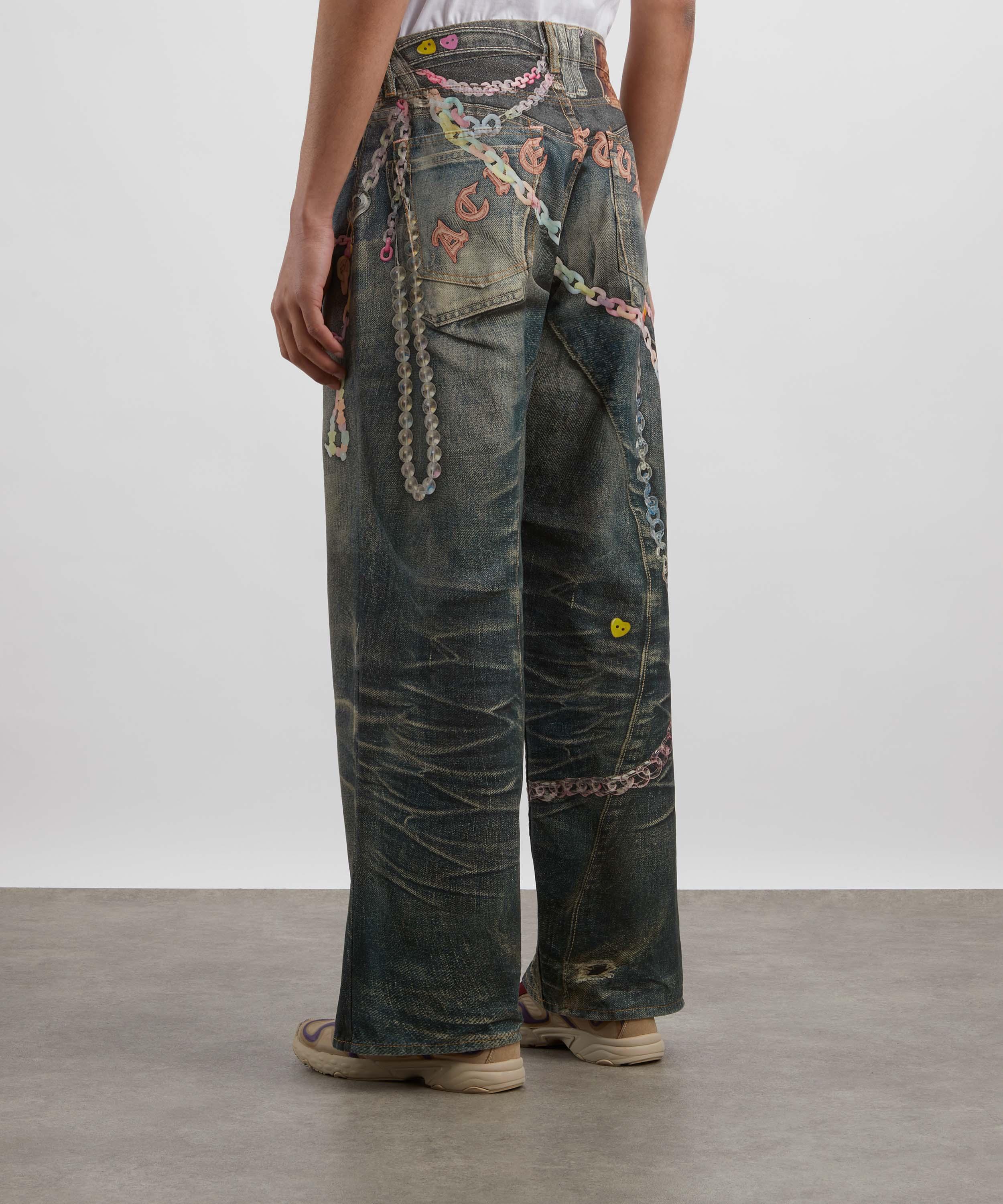 Acne Studios - Baggy Fit 1981M Trompe L'Oeil Jeans image number 3