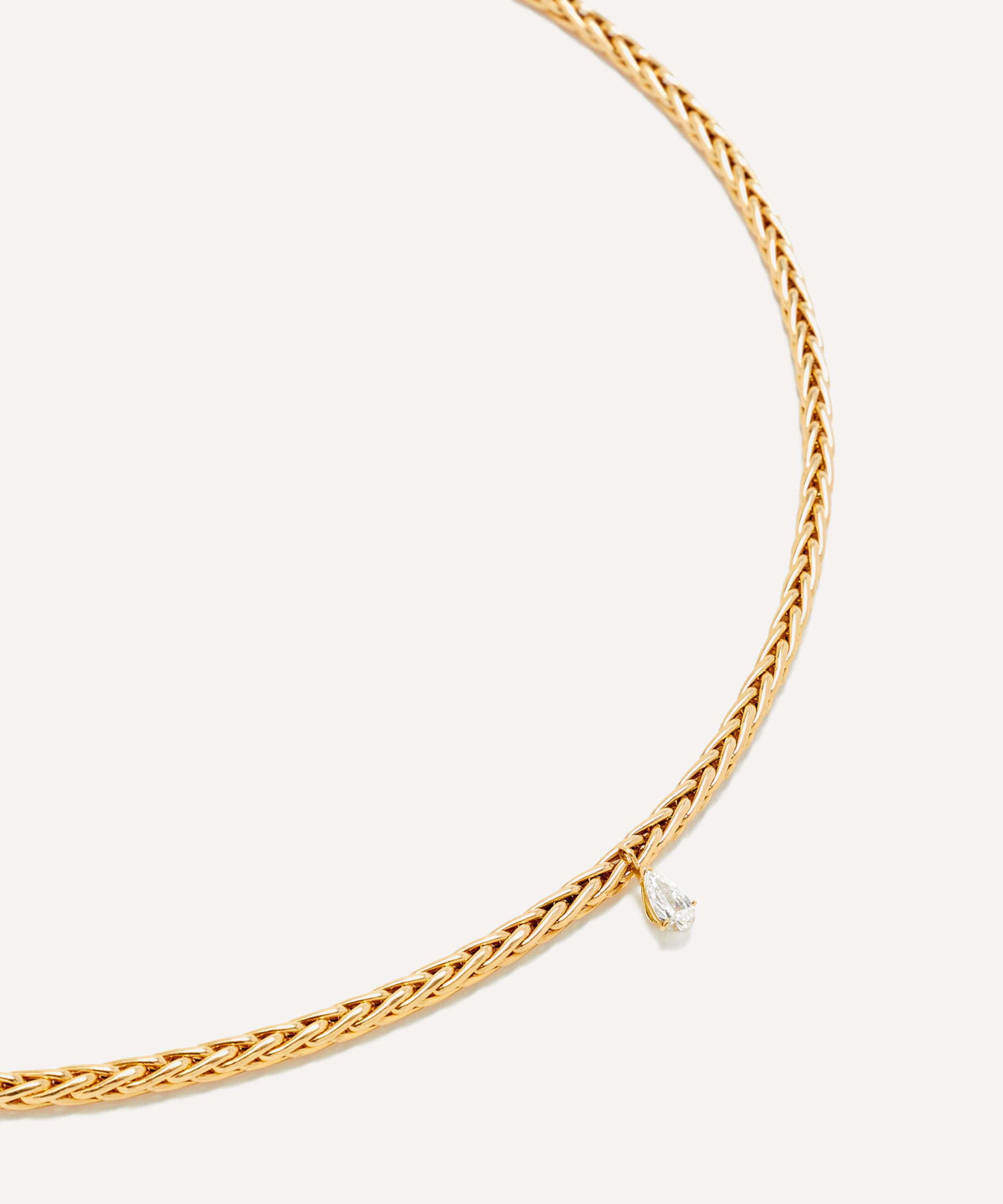 Yvonne L&eacute;on - I8ct Gold Floating Diamond Necklace image number 2