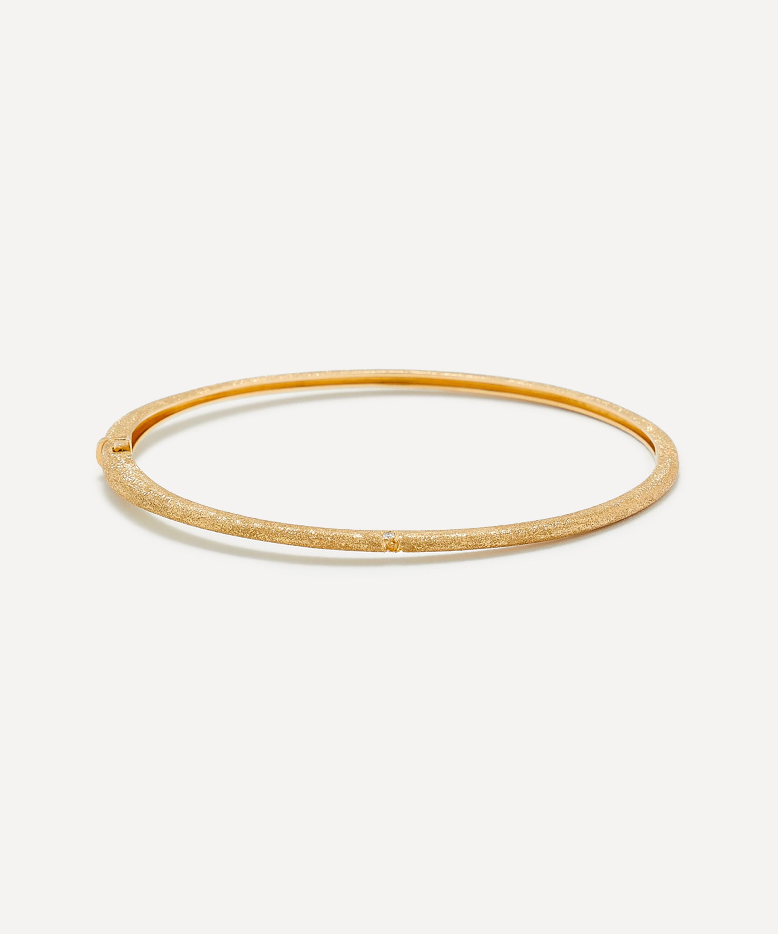 Yvonne L&eacute;on - 9ct Gold Jonc Diamond Bangle Bracelet