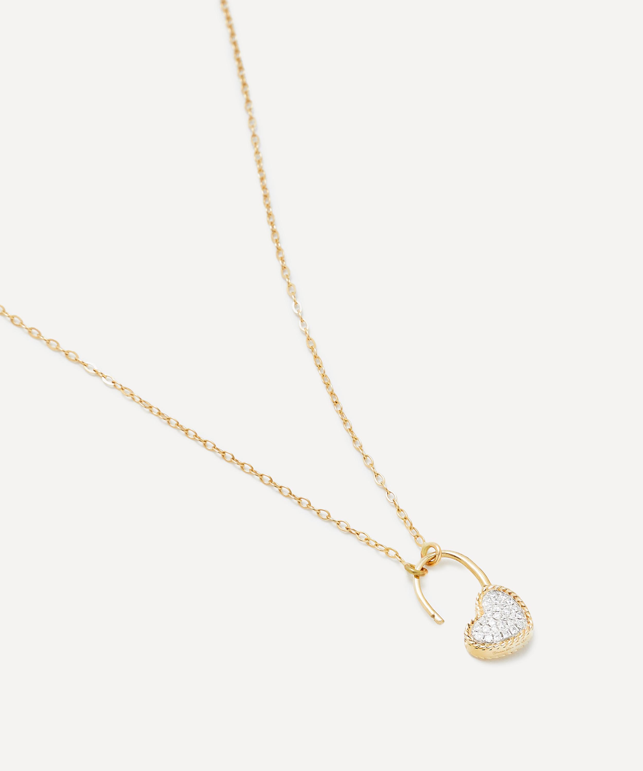 Yvonne L&eacute;on - 9ct-18ct Gold Diamond Heart Pendant Necklace image number 2