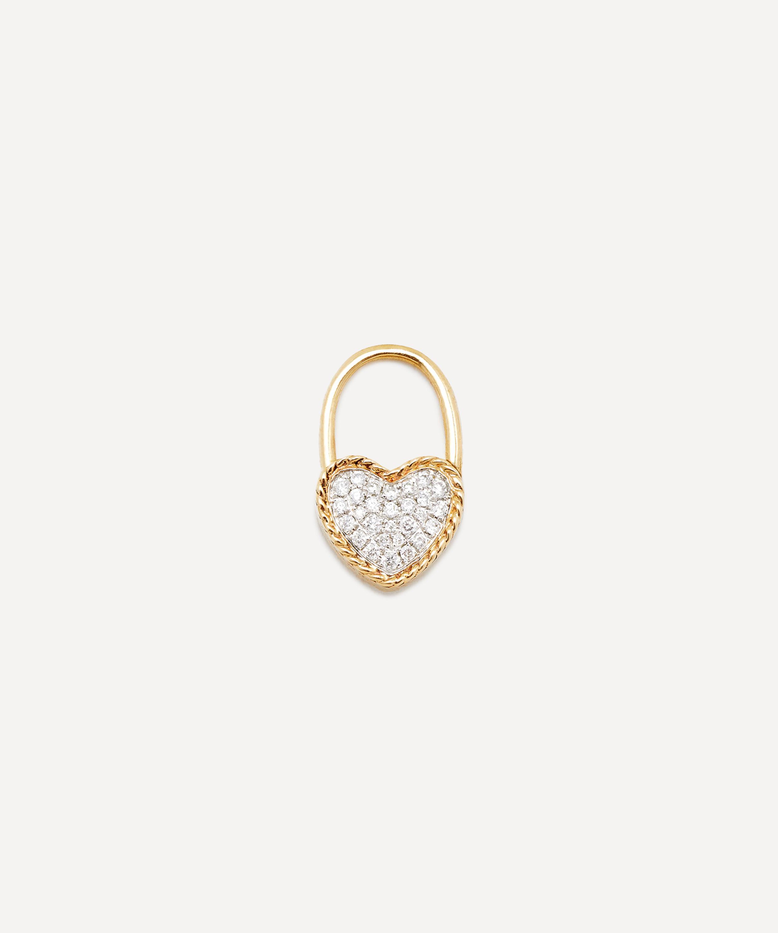 Yvonne L&eacute;on - 9ct-18ct Gold Diamond Heart Pendant Necklace image number 3