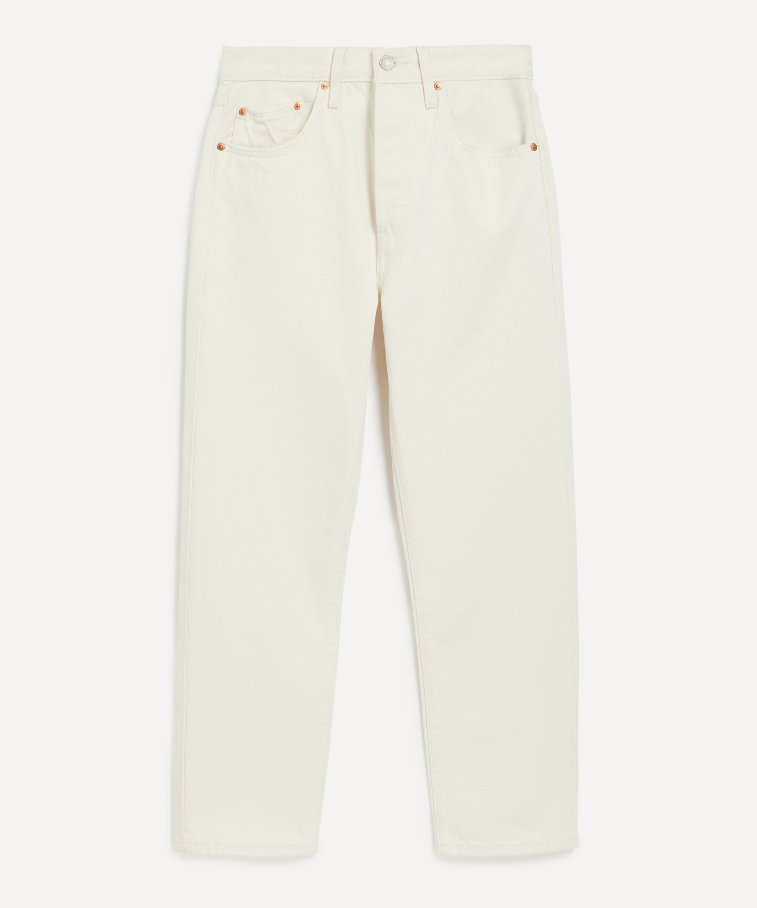 Levi's -  501® Crop Jeans in Ecru Booper No Damage