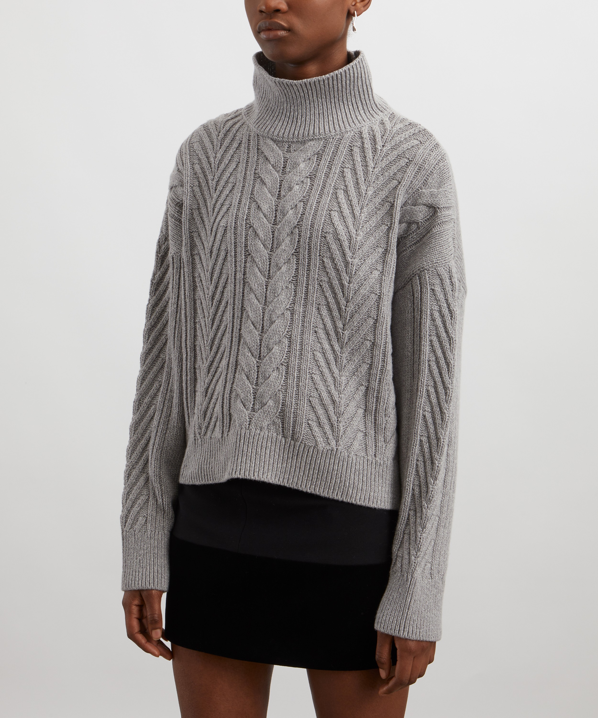 Barbour - Beatrix Cable Knit Rollneck Jumper image number 2