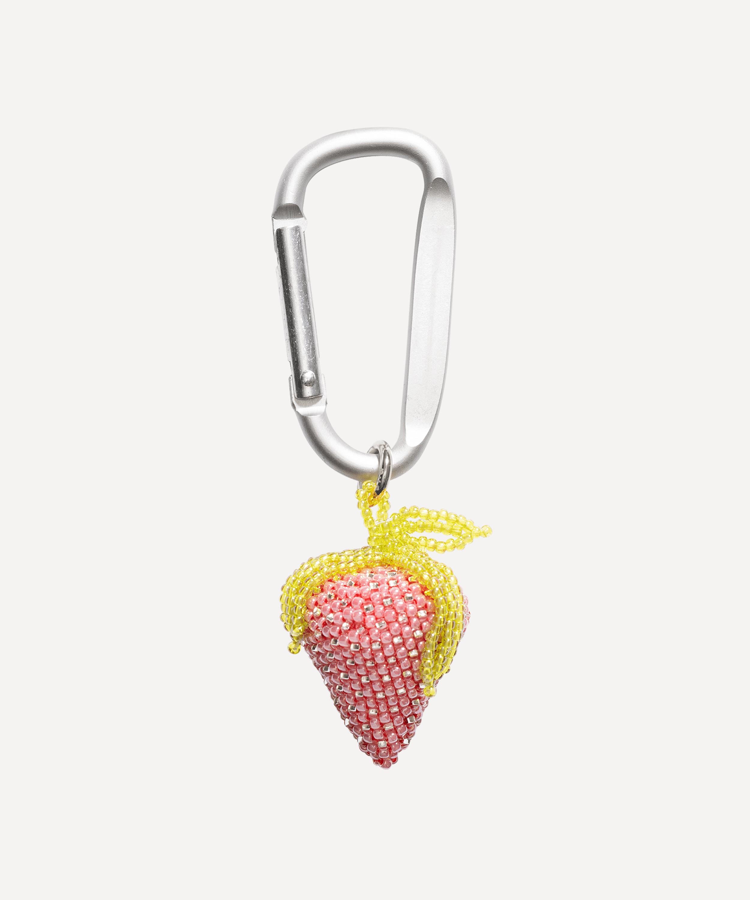 Pura Utz - Sterling Silver Strawberry Carabiner Pendant Charm image number 0