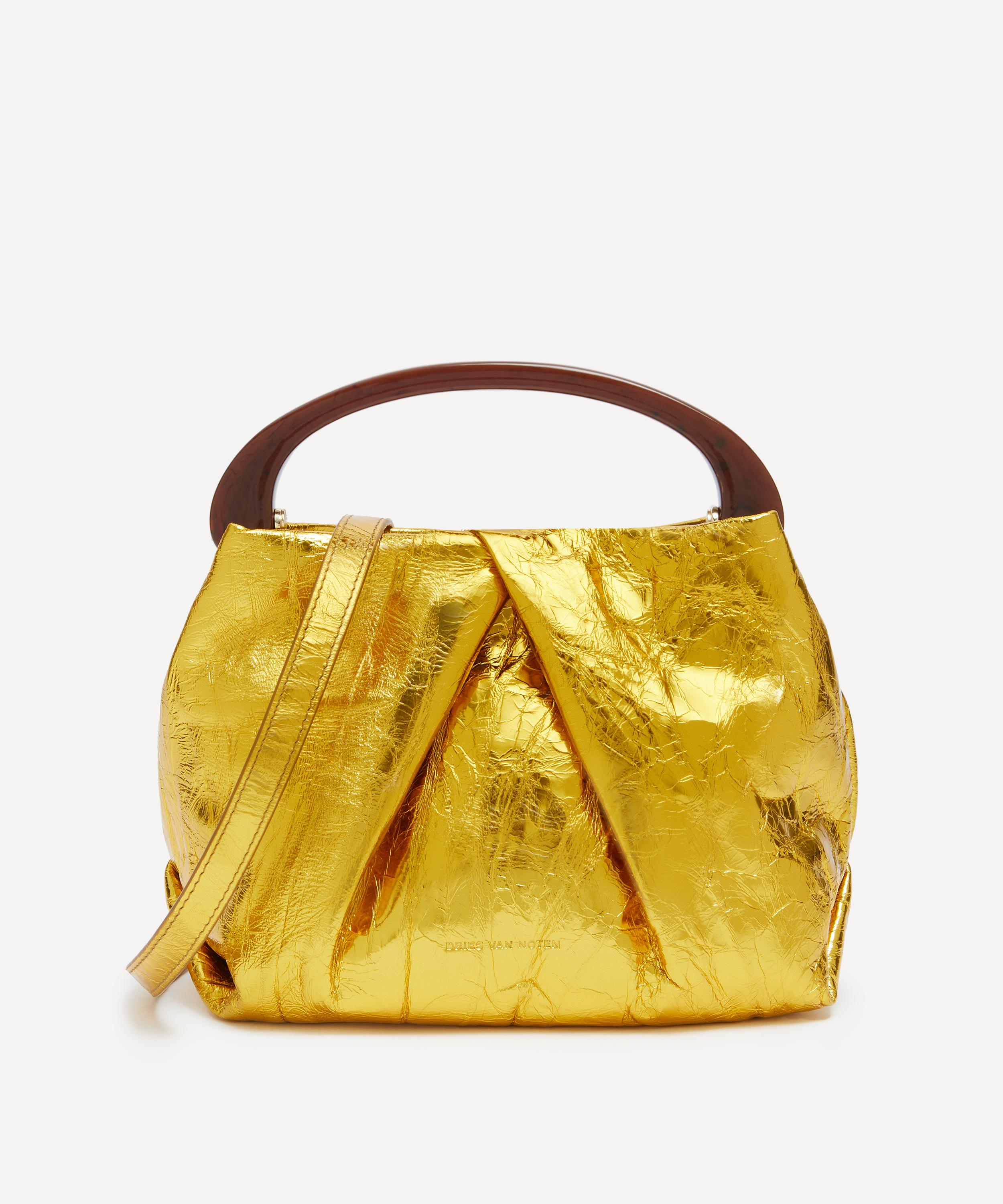 Dries Van Noten - Small Folded Leather Top Handle Bag image number 0