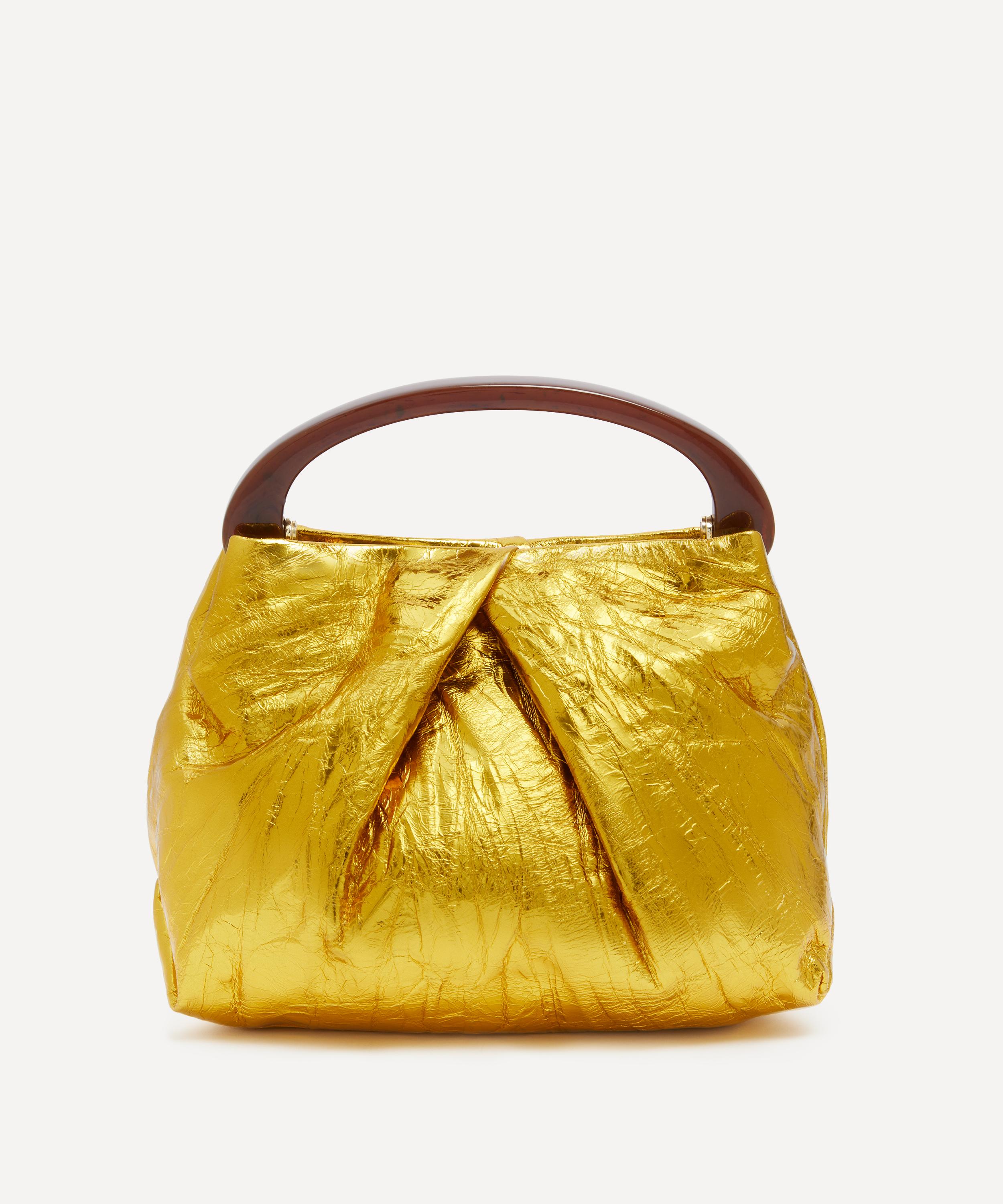 Dries Van Noten - Small Folded Leather Top Handle Bag image number 3