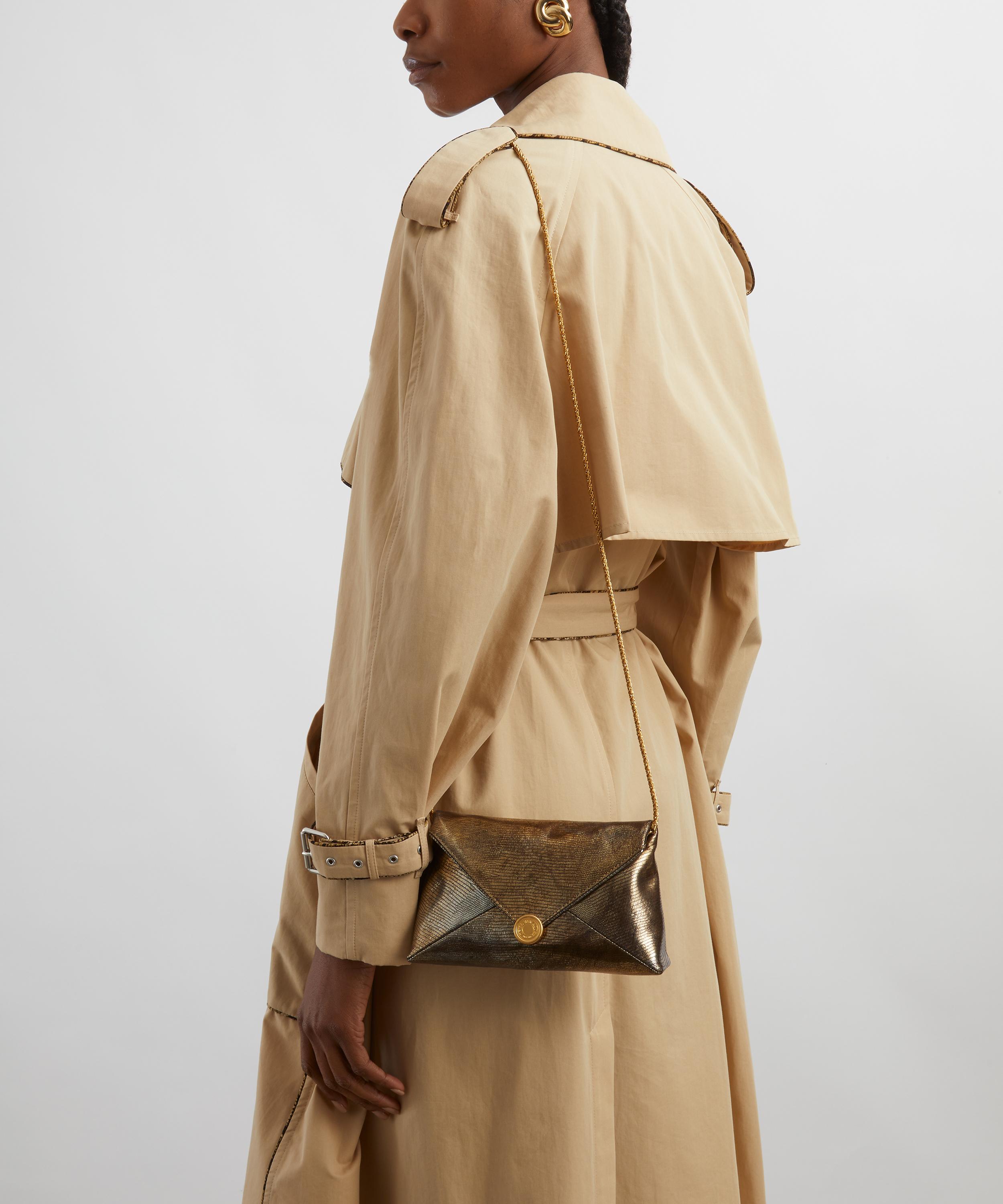 Dries Van Noten - Metallic Leather Clutch Bag image number 1