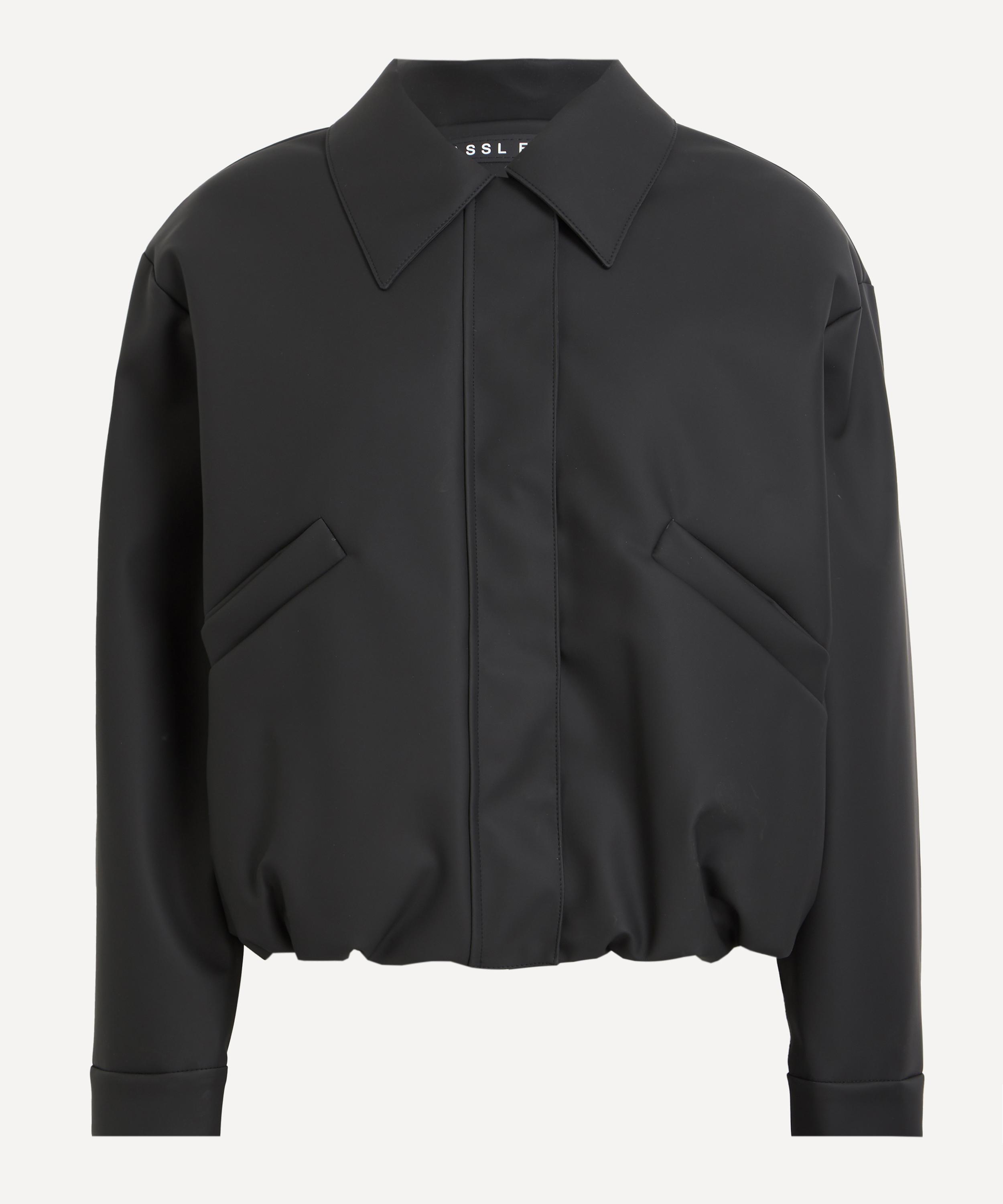 KASSL Editions - Black Short Rubber Bomber Jacket image number 0