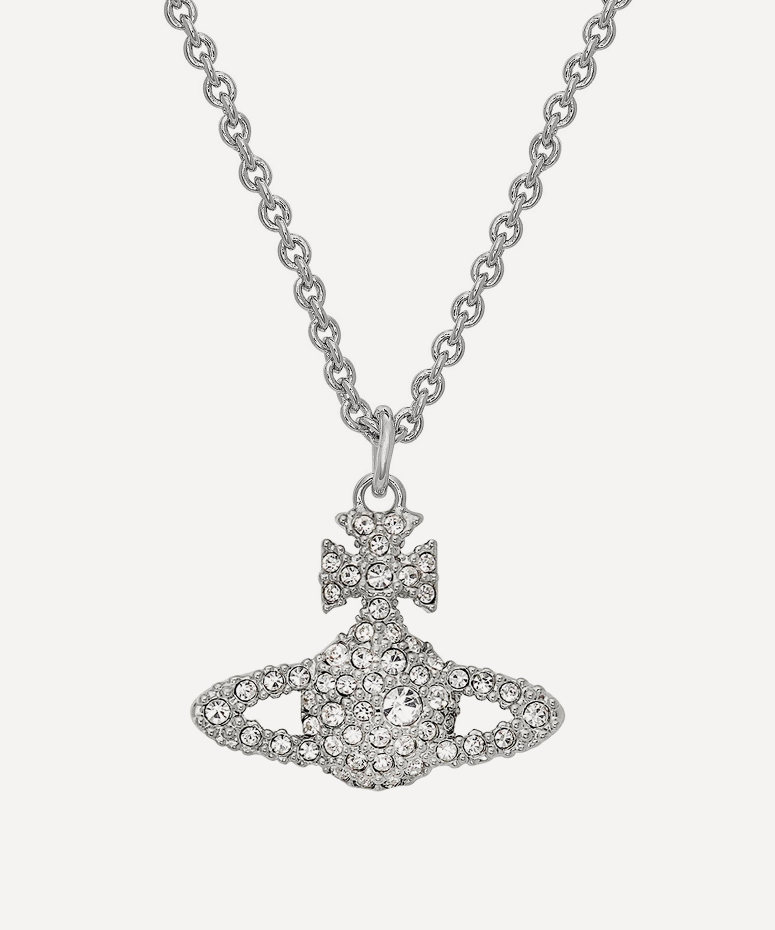 Vivienne Westwood - Silver-Tone Grace Bas Relief Pendant Necklace image number 1