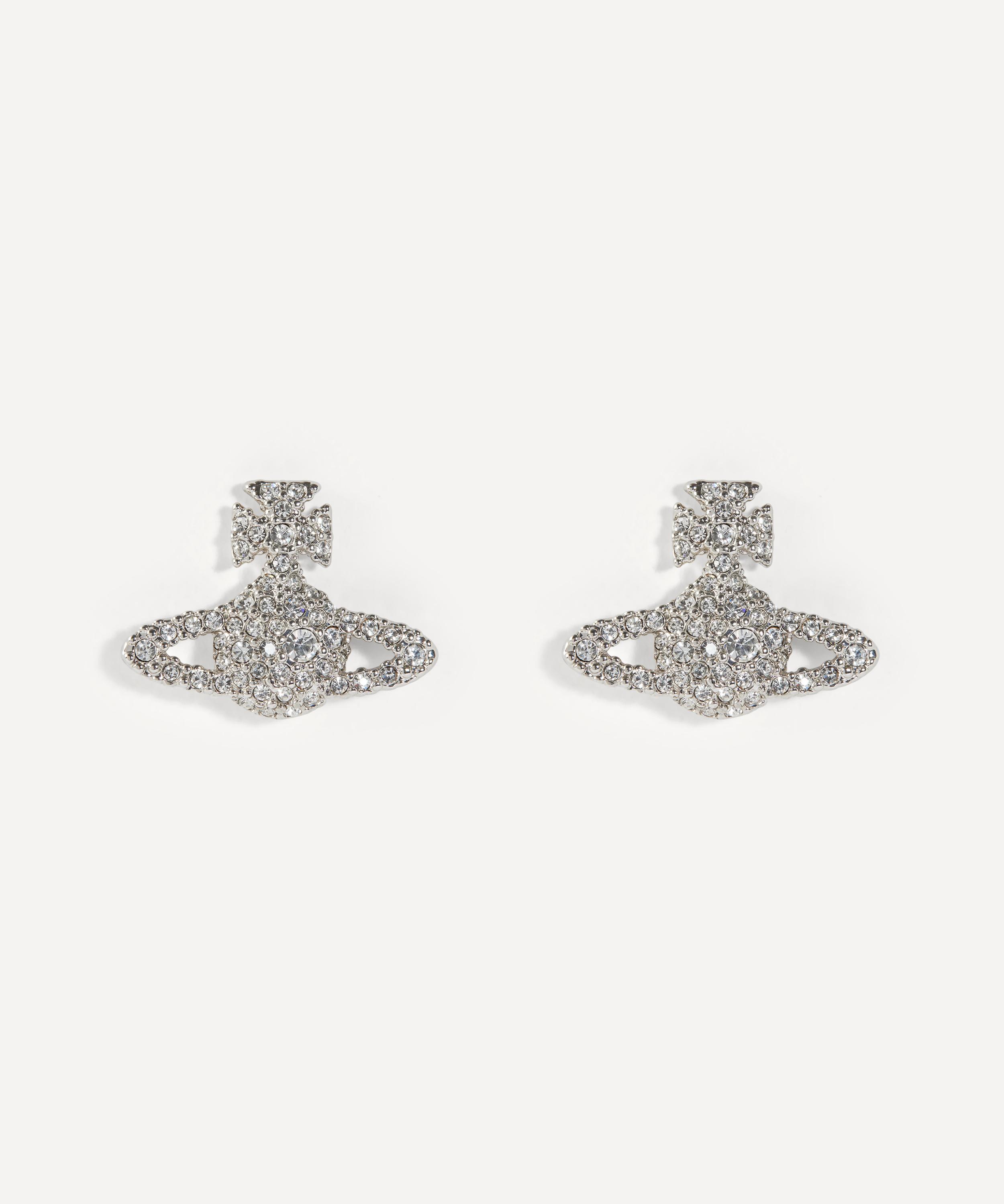 Vivienne Westwood - Silver-Tone Grace Bas Relief Stud Earrings