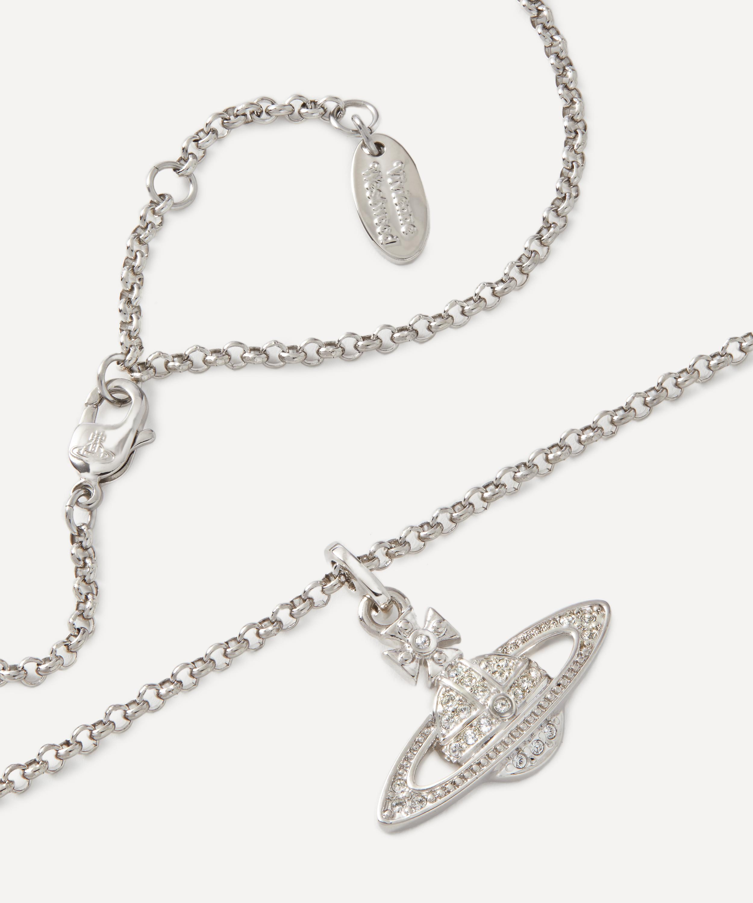 Vivienne Westwood - Silver-Tone Mini Bas Relief Pendant Necklace image number 2