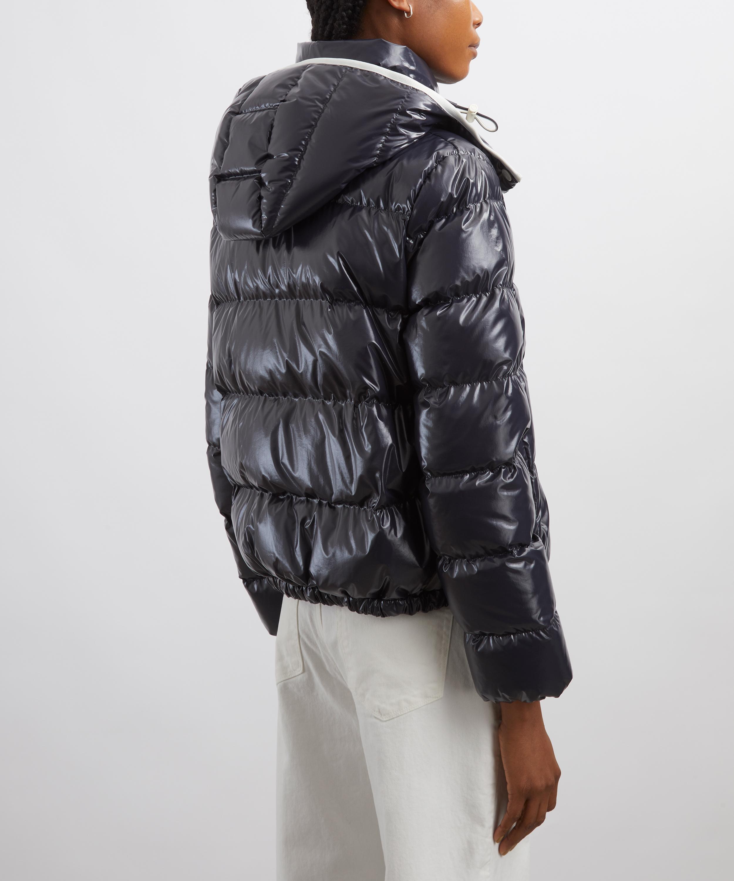 Moncler - Navy Andro Hooded Short Down Jacket image number 3