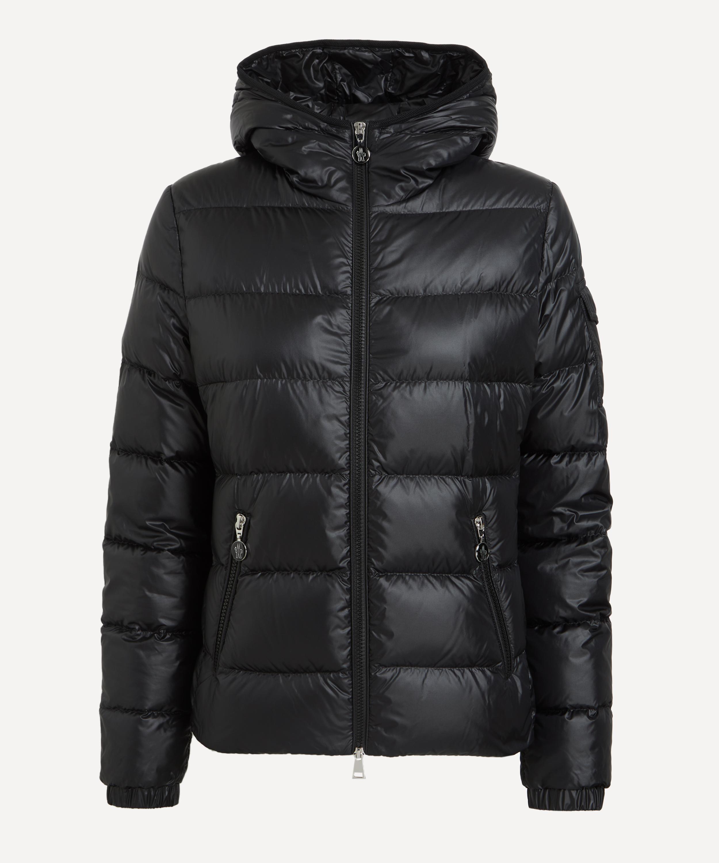 Moncler - Black Gles Hooded Short Down Jacket image number 0