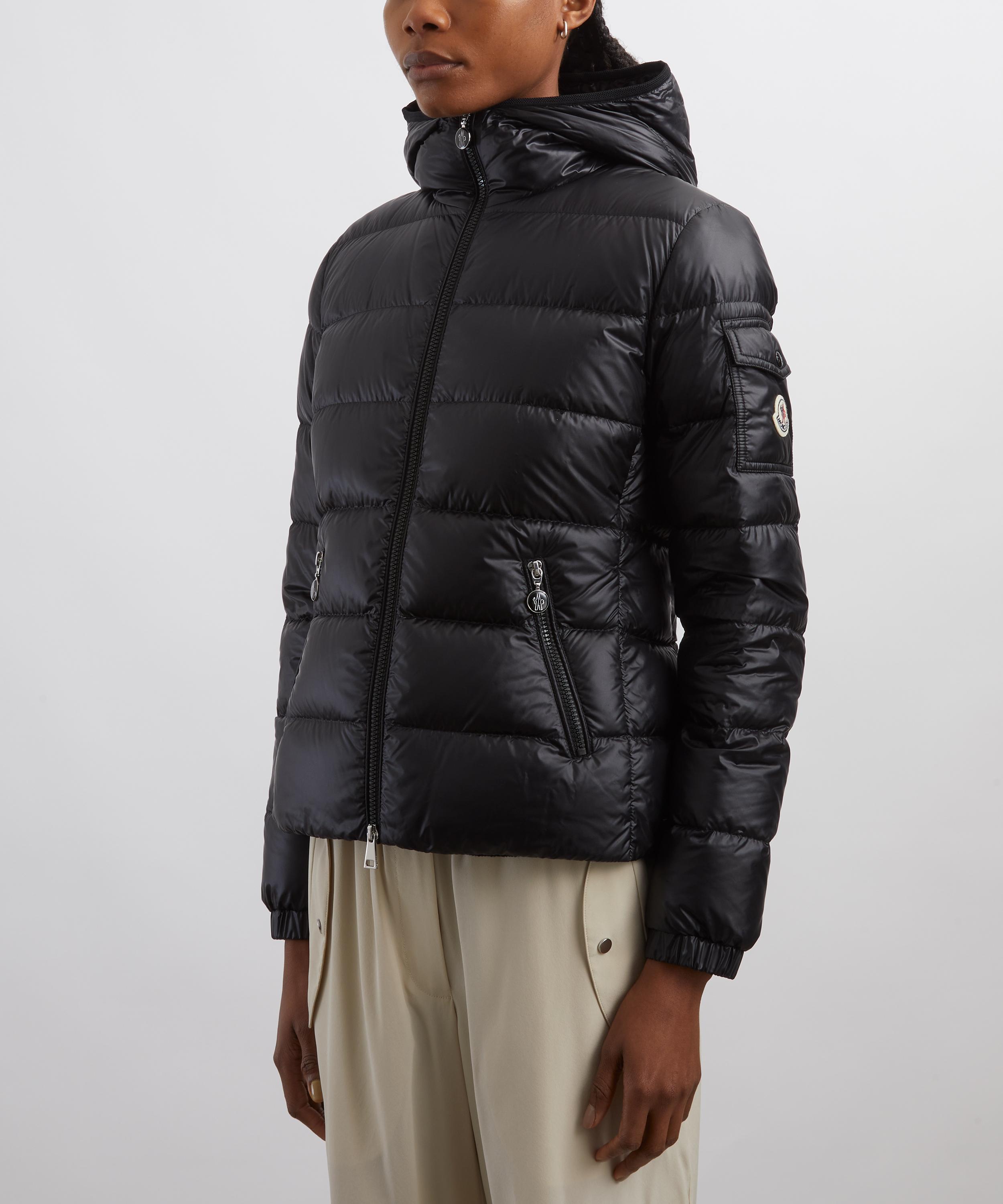 Moncler - Black Gles Hooded Short Down Jacket image number 2