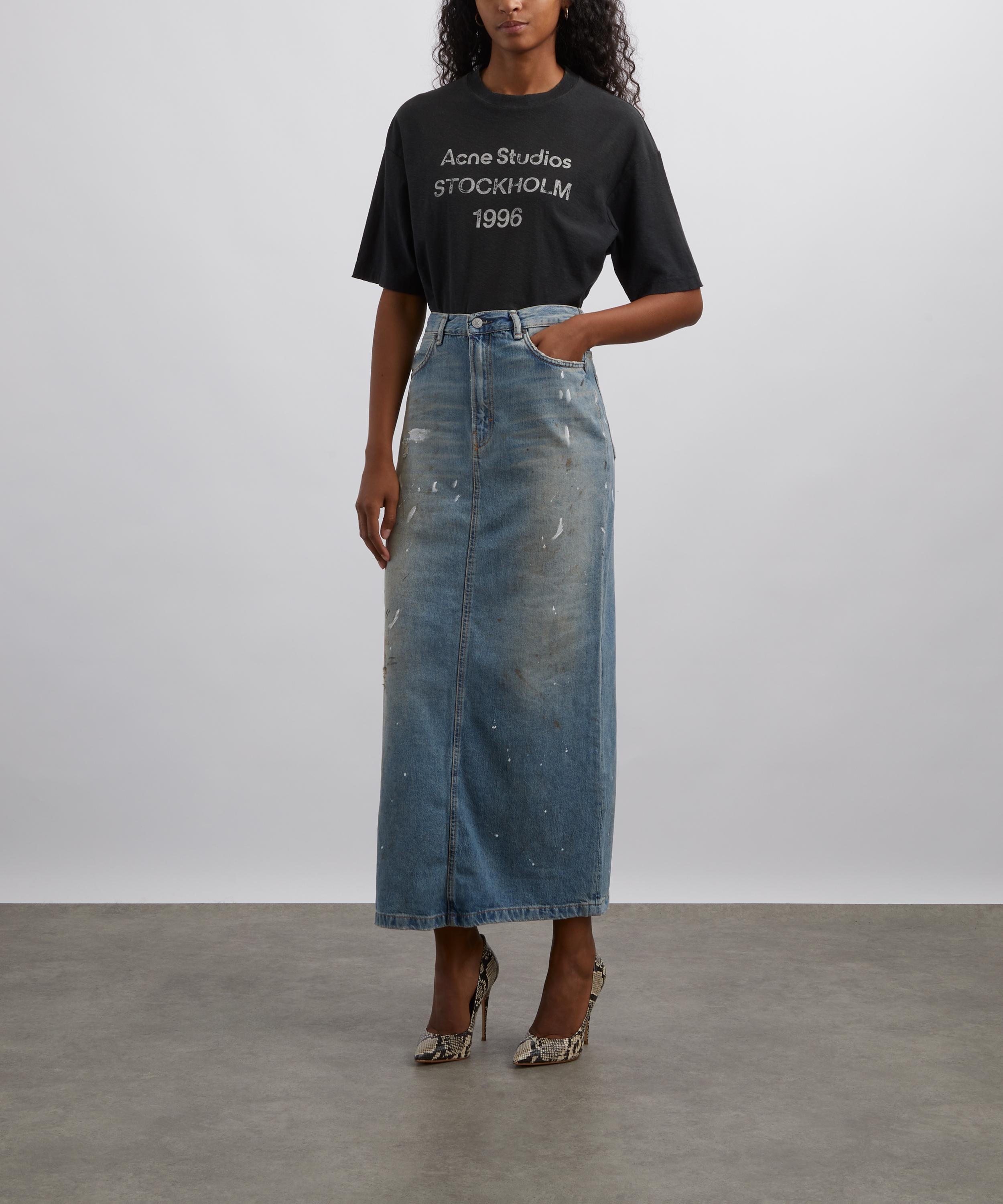 Acne Studios - Faded Black Logo T-Shirt image number 1
